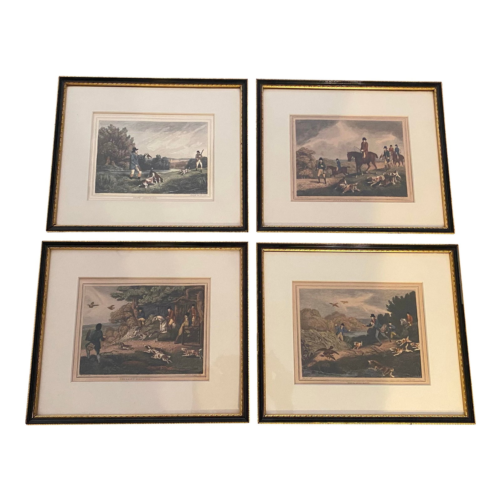 1799-1800 Samuel Howitt Hand-Colored Sporting Hunting Engravings - Original Antique Prints-Ralph Lau (1 of 11)