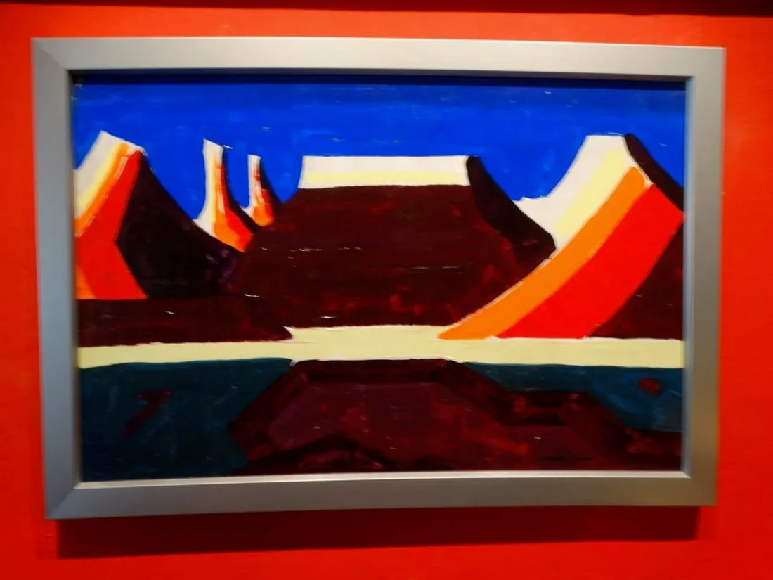 Conrad Buff Mid-Century Desert Landscape Oil Painting on Board - 2