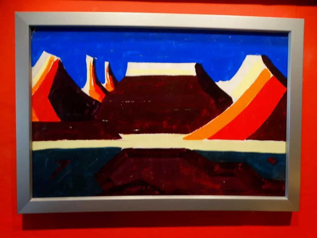 Conrad Buff Mid-Century Desert Landscape Oil Painting on Board - 7