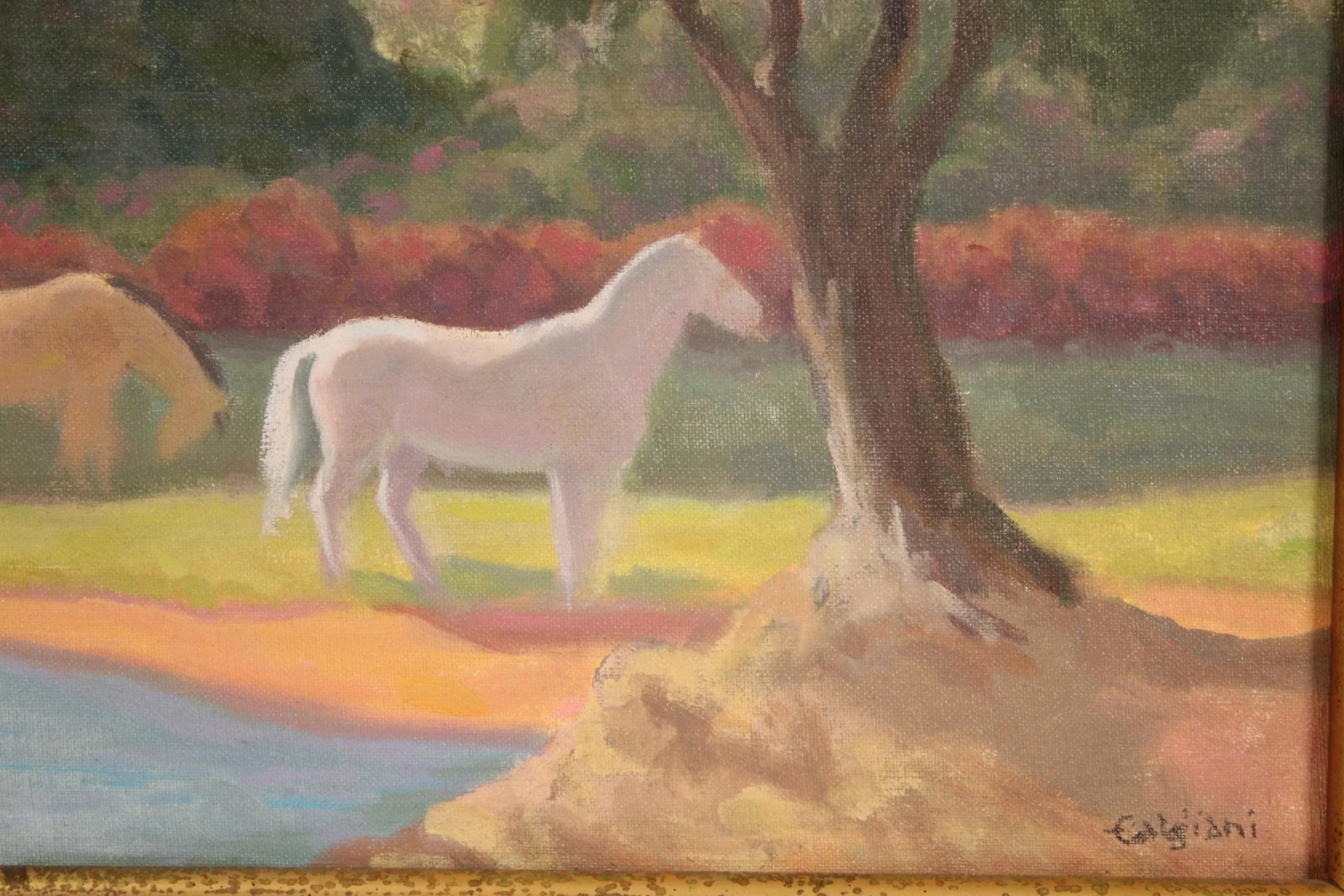 Painting of Horses by Oscar Galgiani (193-1994) - 9