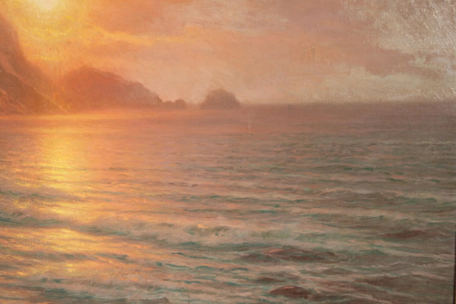 Johannes Harders (1871-1950) Coastal Painting at Sunset - 5