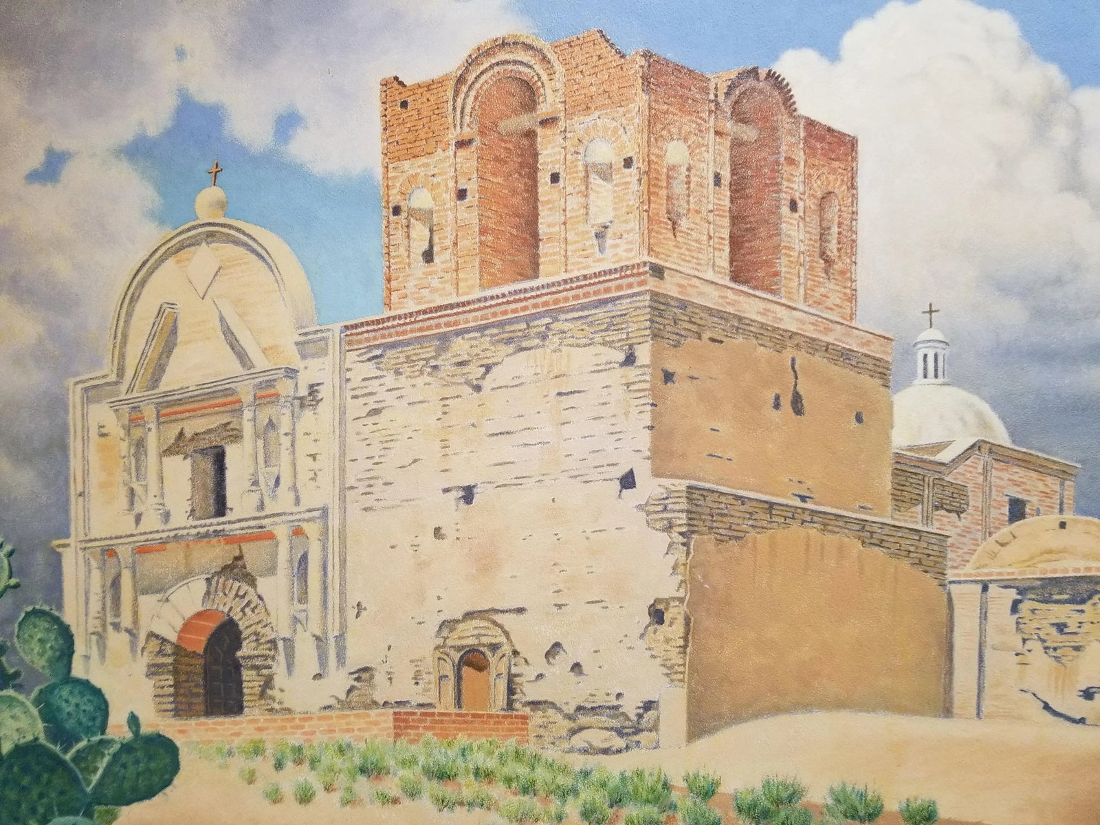 Tumacacori Mission Painting by William Norris Dakin - 6