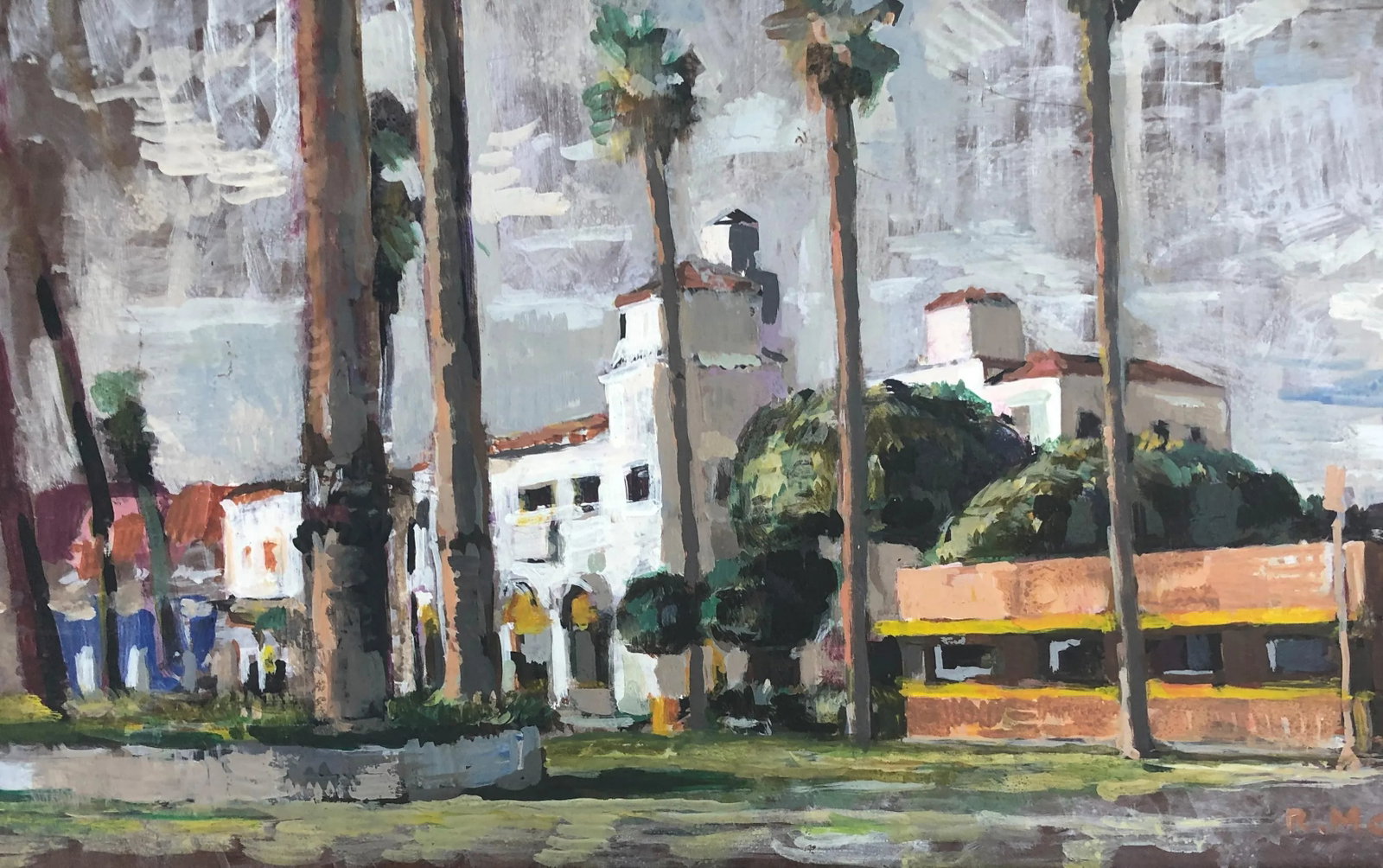 Oil Painting by Artist R McCarron of a California Landscape - 4