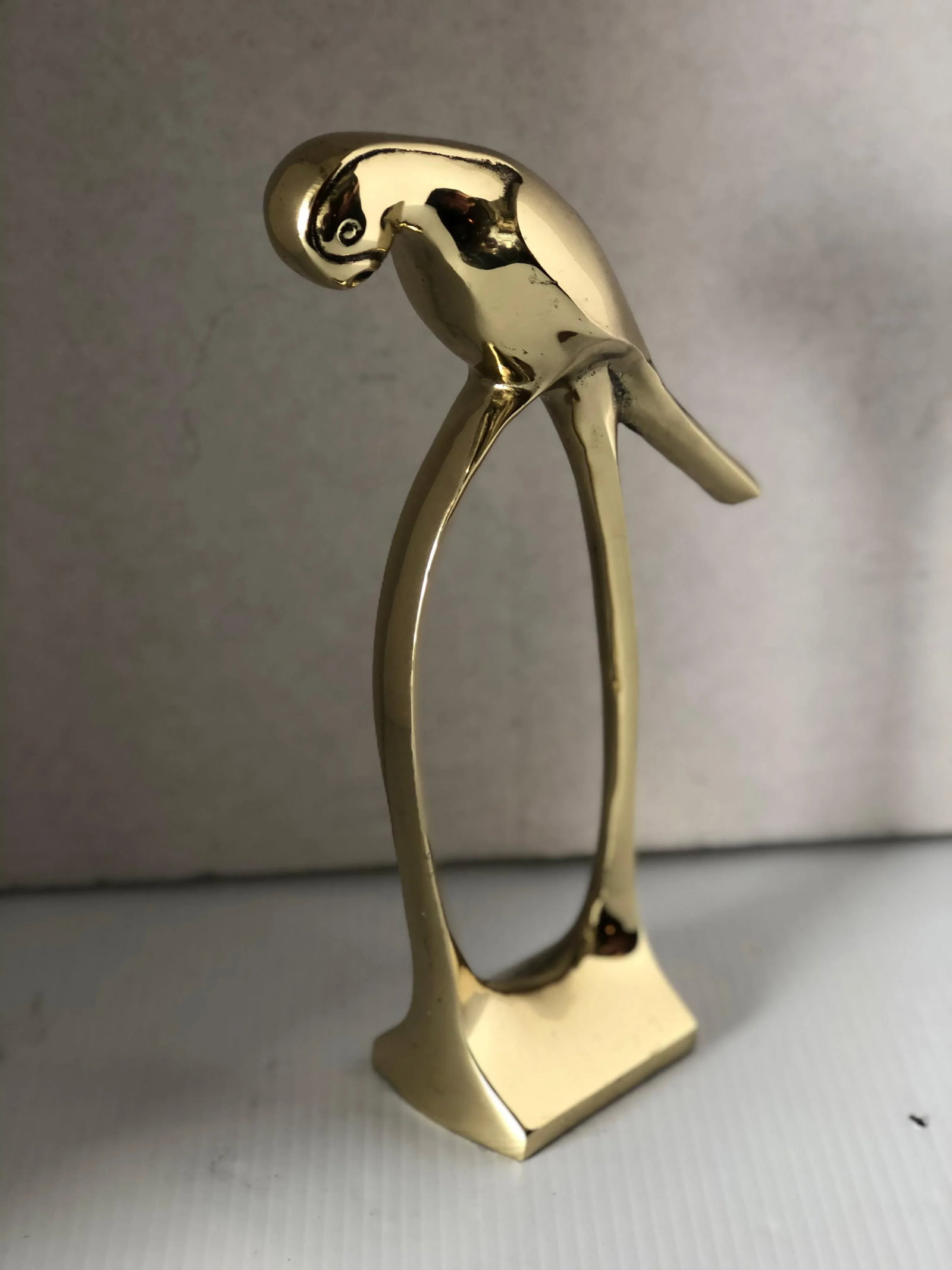 Lacquered Brass Bird Sculpture - 2