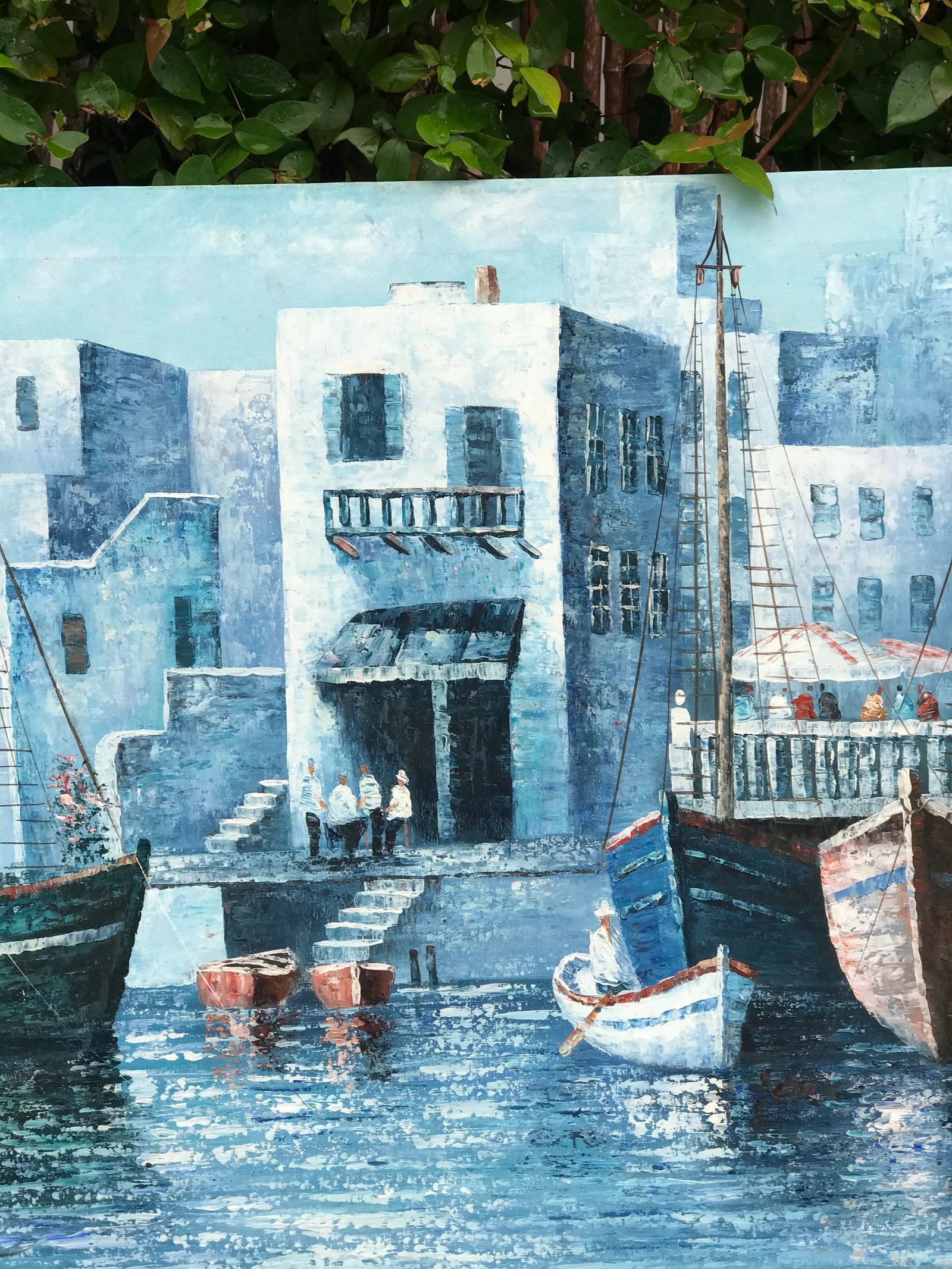 Contemporary Harbour Scene Painting - 2