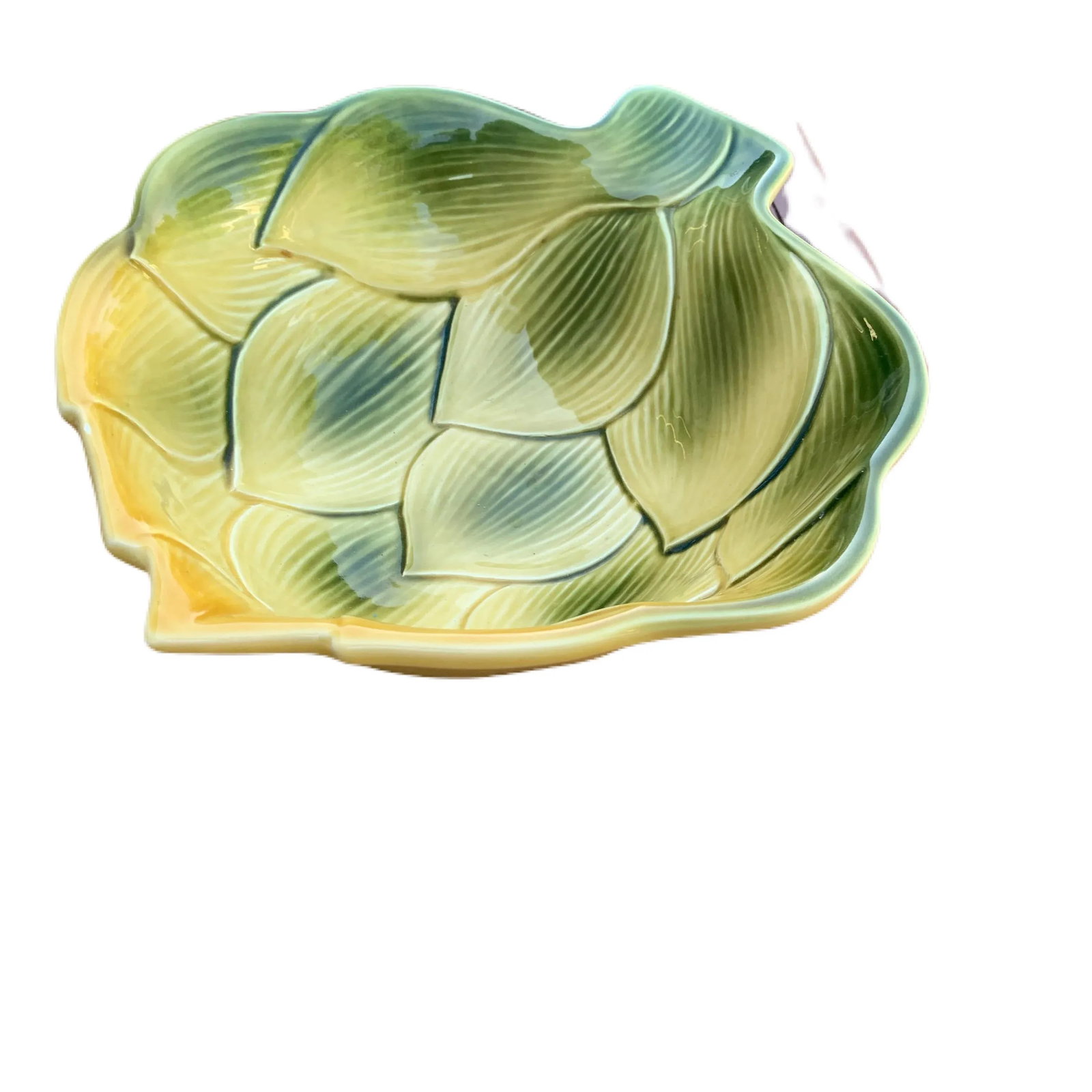 Mid-Century Ancora Italy Majolica Artichoke Bowl - 3