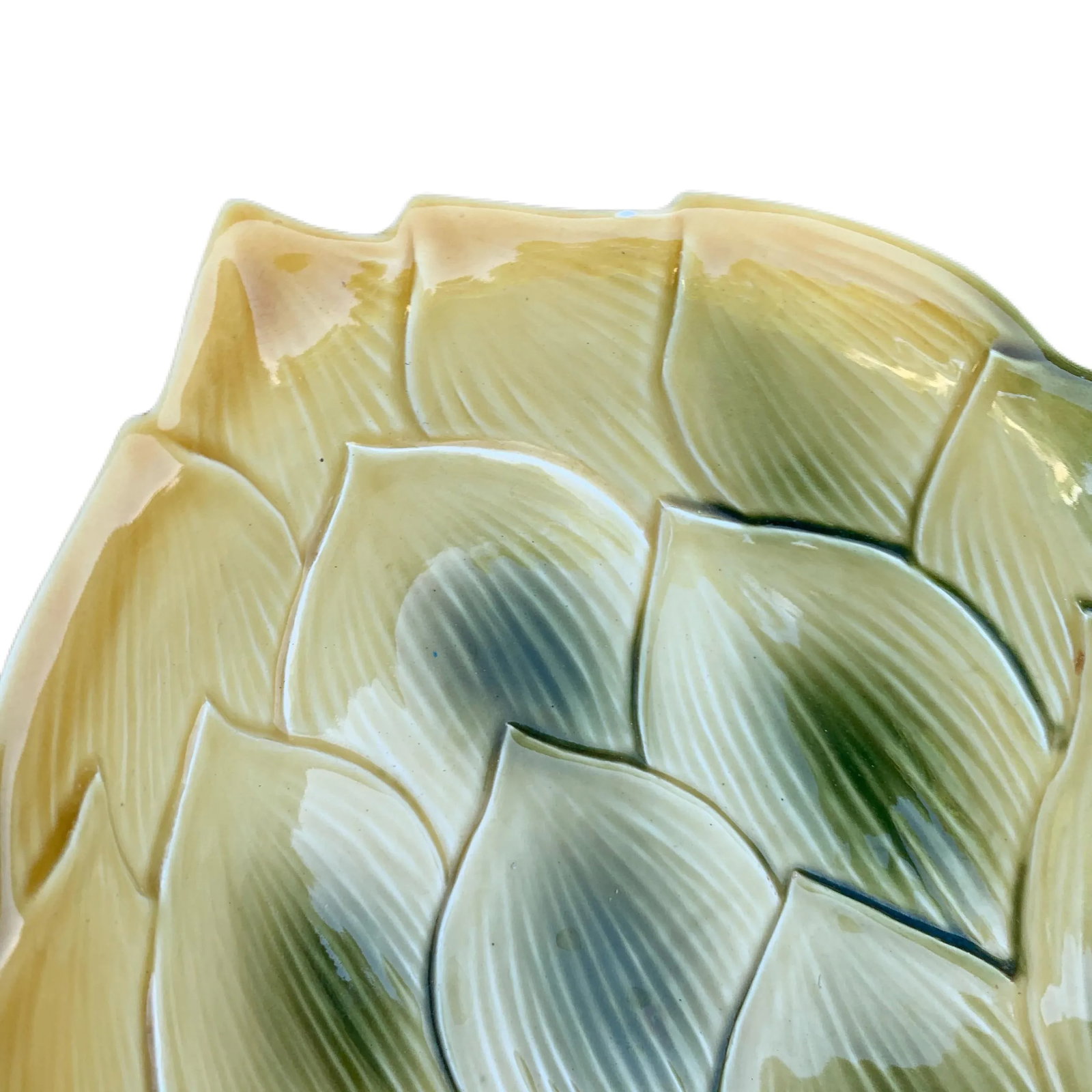 Mid-Century Ancora Italy Majolica Artichoke Bowl - 5