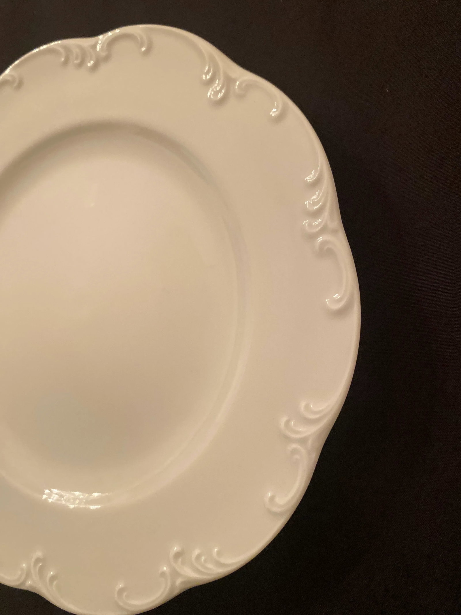 Vintage Rosenthal Classic Rose White Monbijou Bread, Dessert, Appetizer- Set of 6 Plates Mint Condit - 10