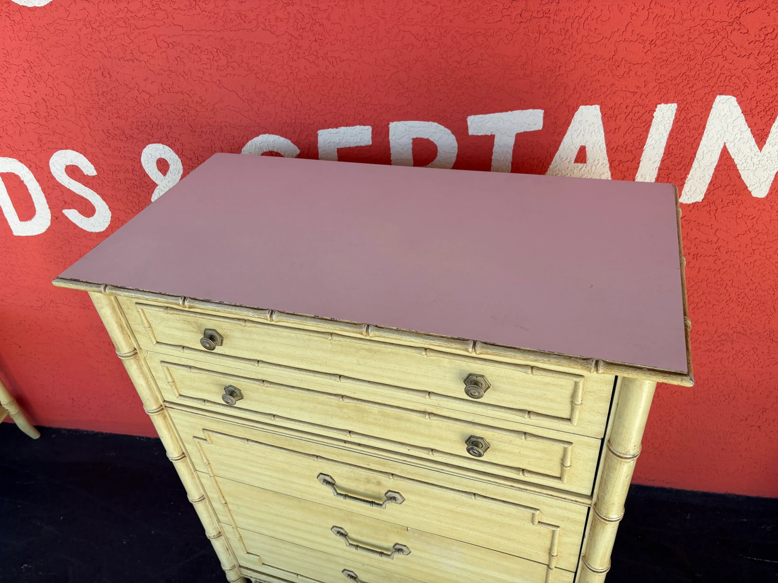 Thomasville Allegro Faux Bamboo Tallboy - 5