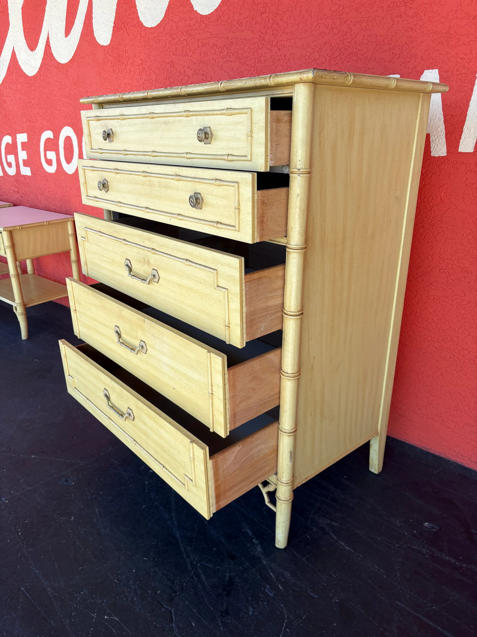 Thomasville Allegro Faux Bamboo Tallboy - 6