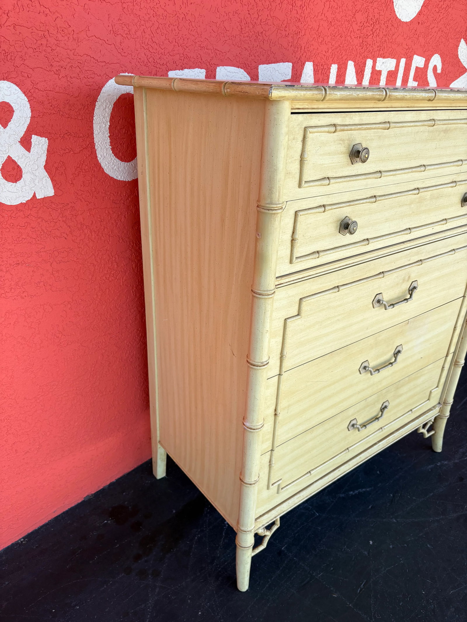 Thomasville Allegro Faux Bamboo Tallboy - 8