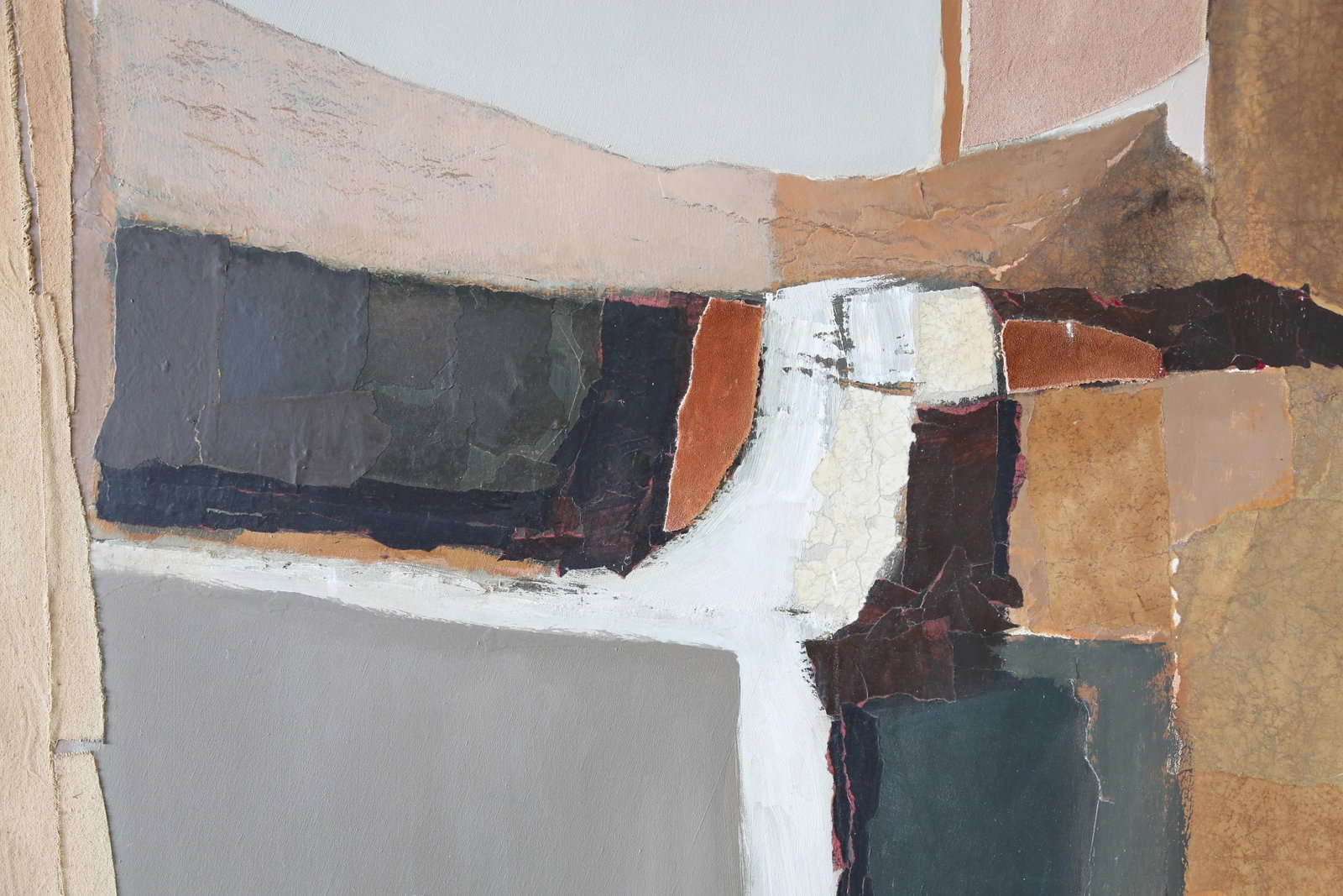 Robert Vick, Modernist Abstract Collage, Tuscan Landscape, 1970s - 5