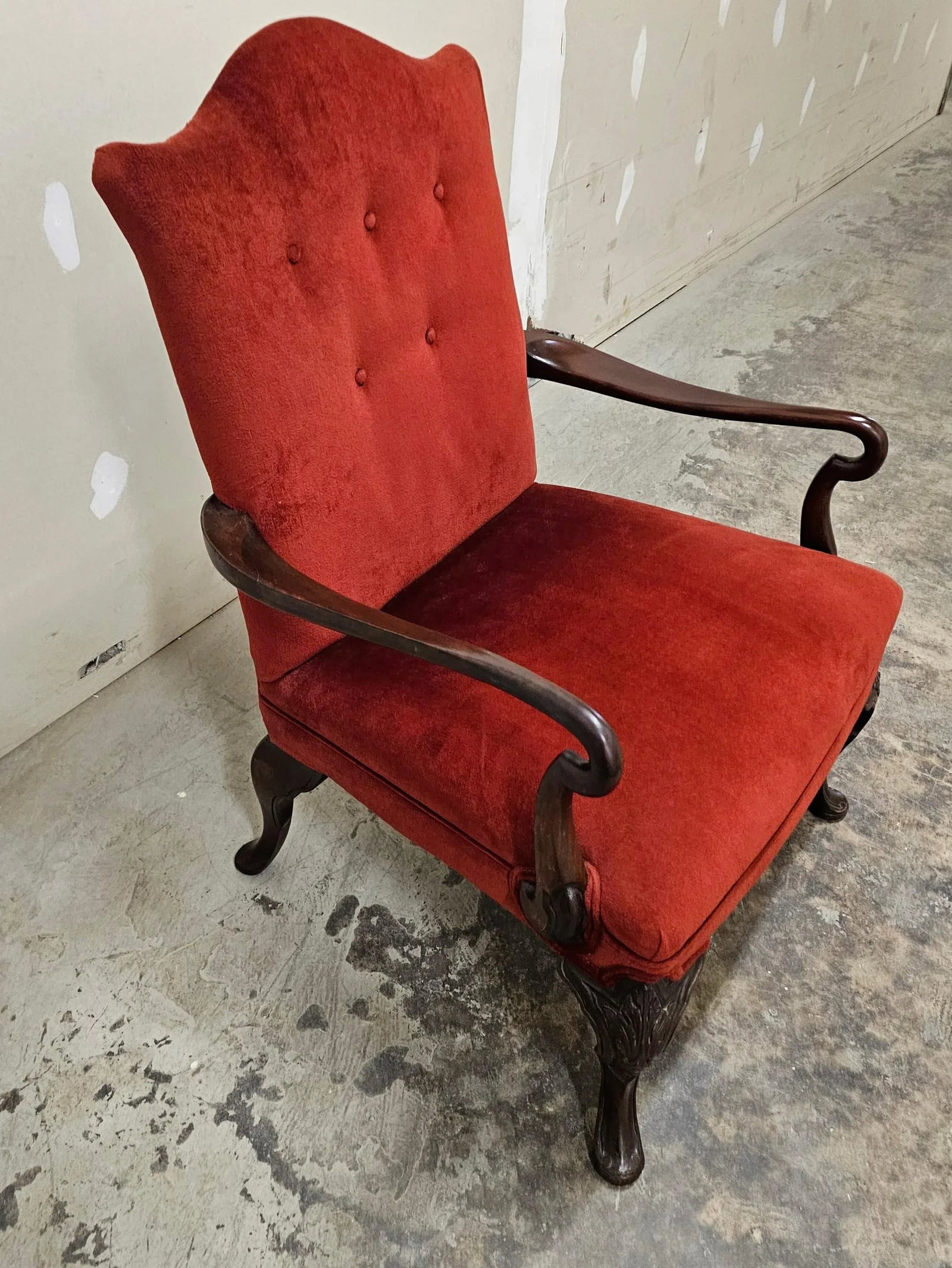 1950s Baker Mahogany Lolling Chair - 12