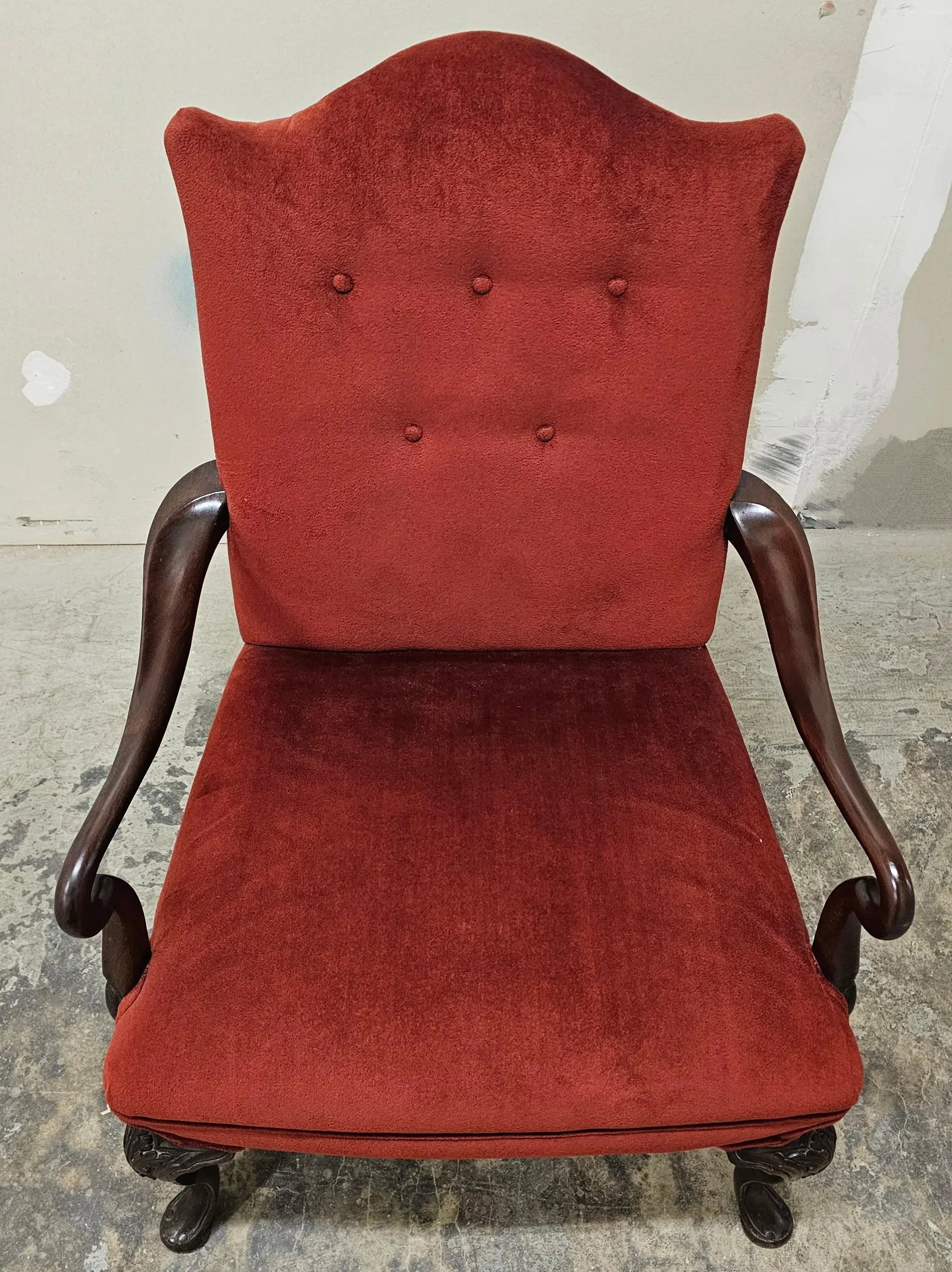 1950s Baker Mahogany Lolling Chair - 2