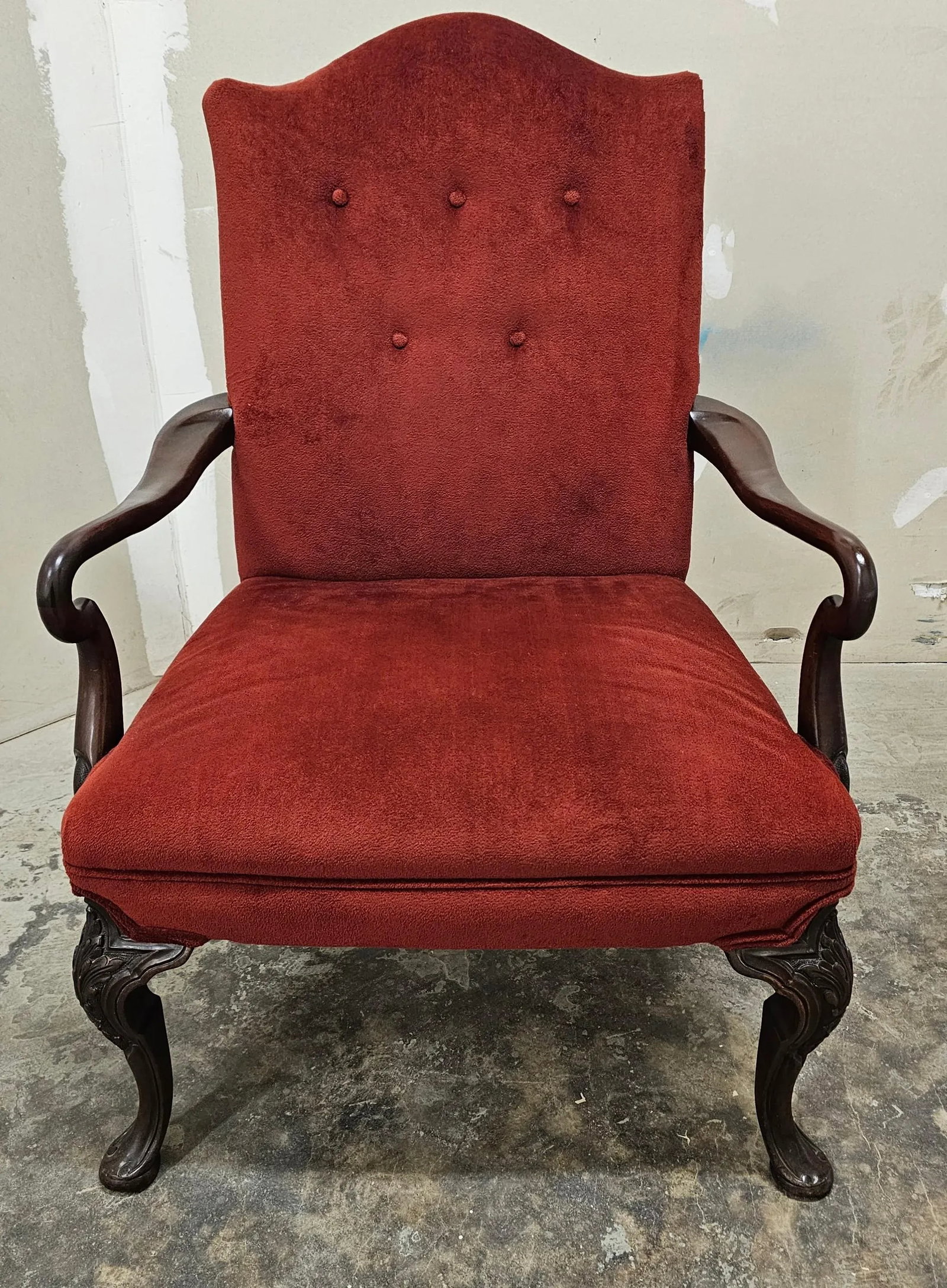 1950s Baker Mahogany Lolling Chair - 3