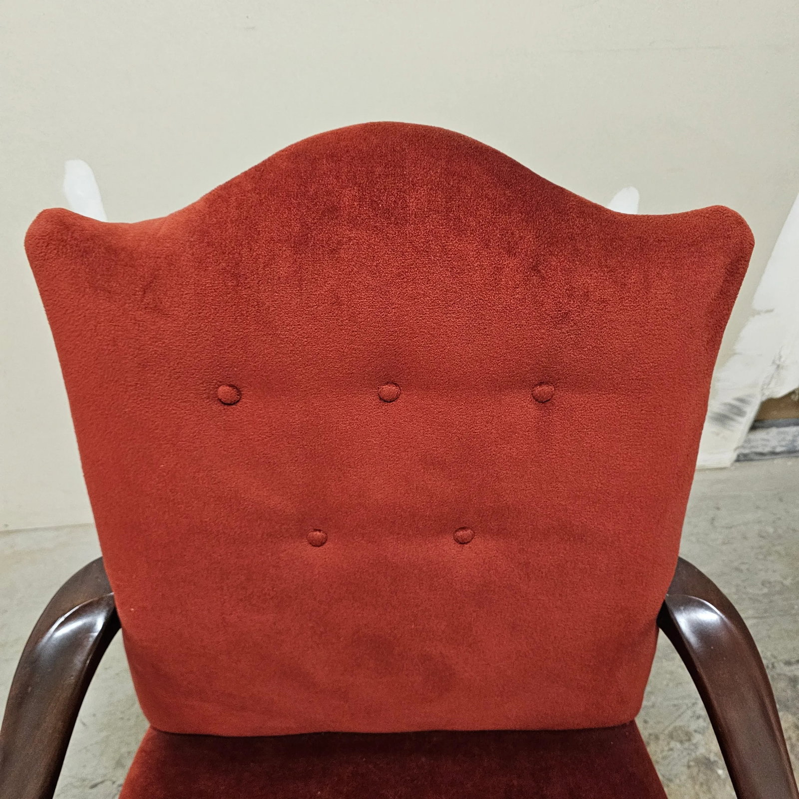 1950s Baker Mahogany Lolling Chair - 4