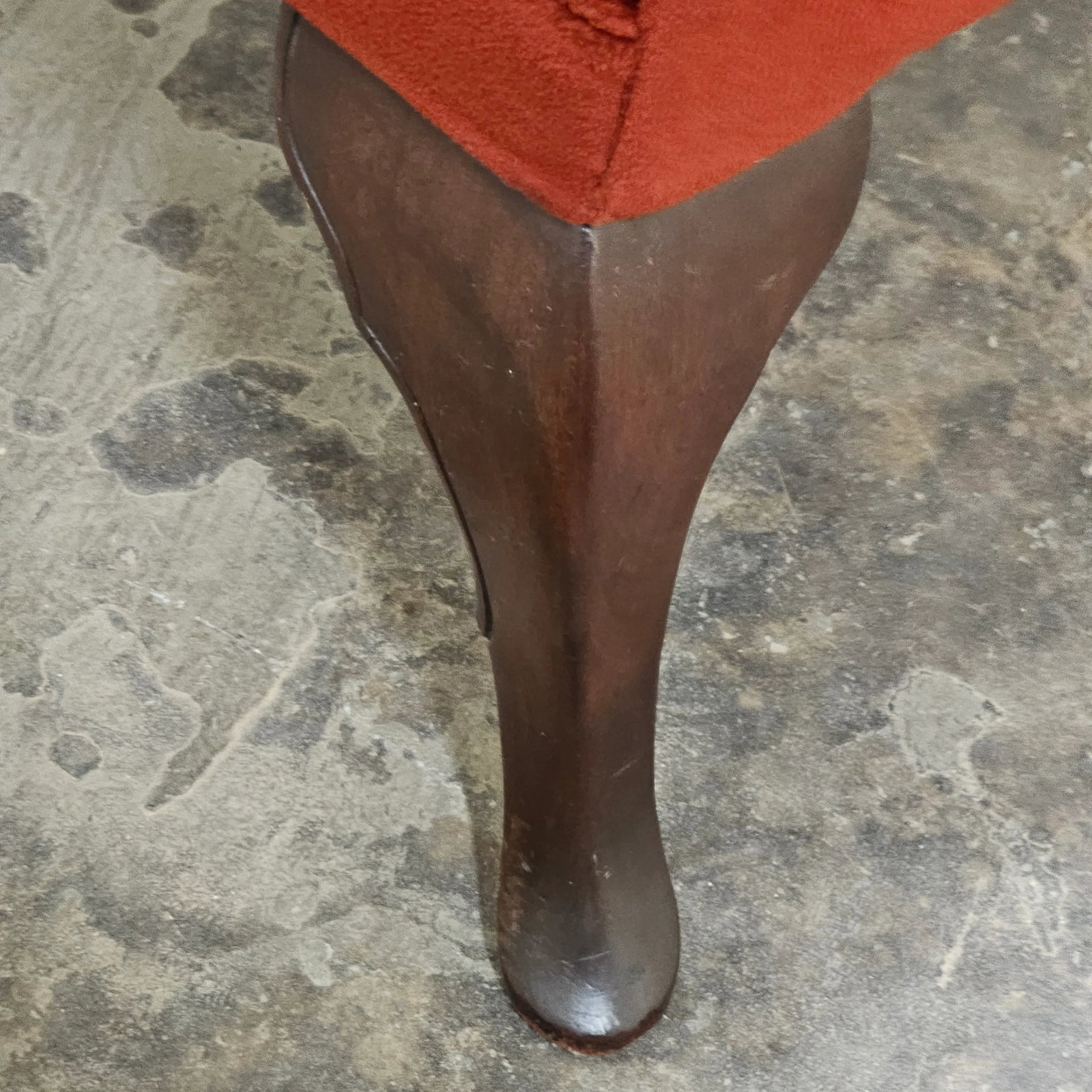 1950s Baker Mahogany Lolling Chair - 8