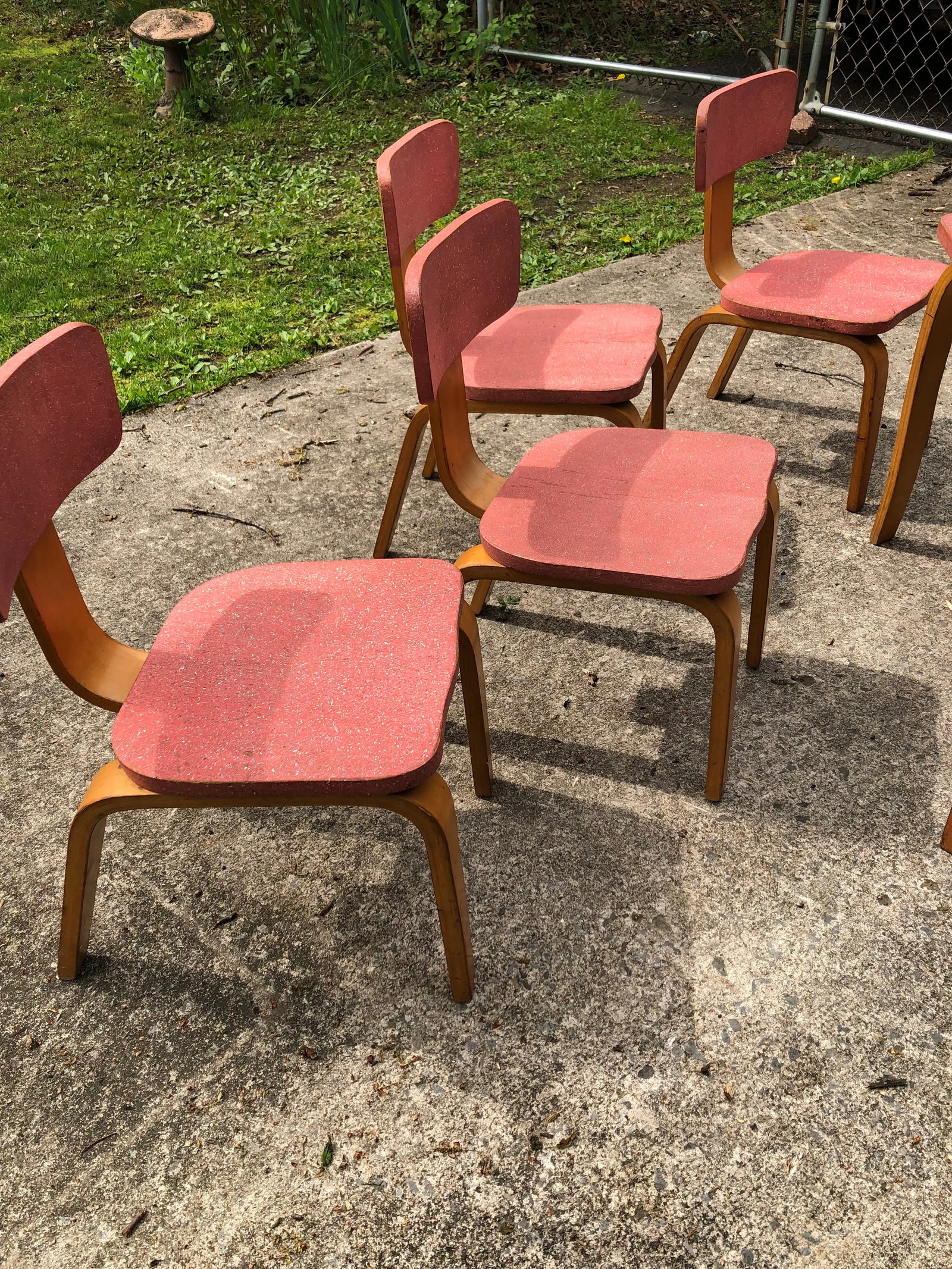1960s Mid-Century Childs' Dining Set in the Manner of Alvar Aalto Htf - 5 Pieces - 3