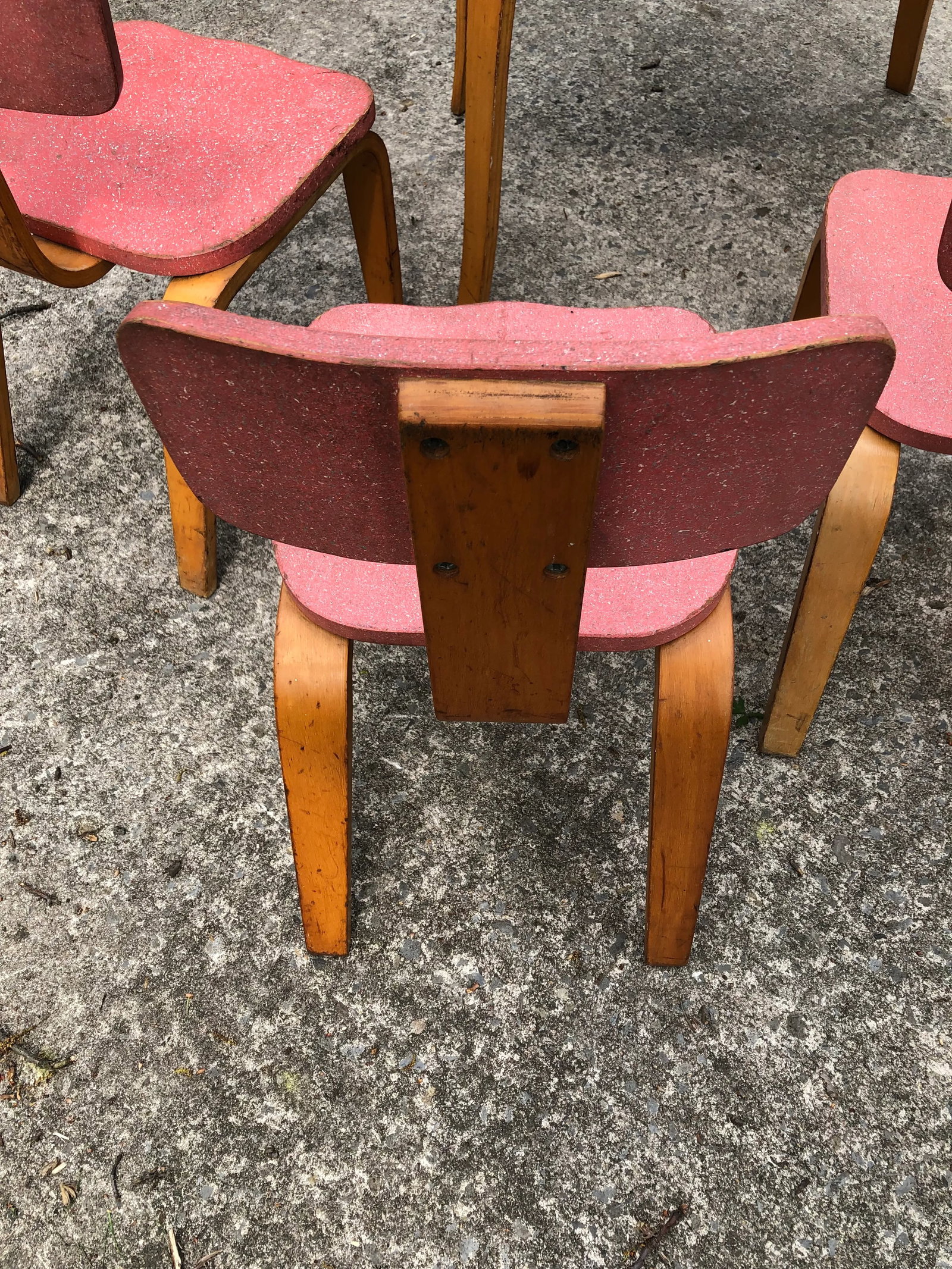1960s Mid-Century Childs' Dining Set in the Manner of Alvar Aalto Htf - 5 Pieces - 5