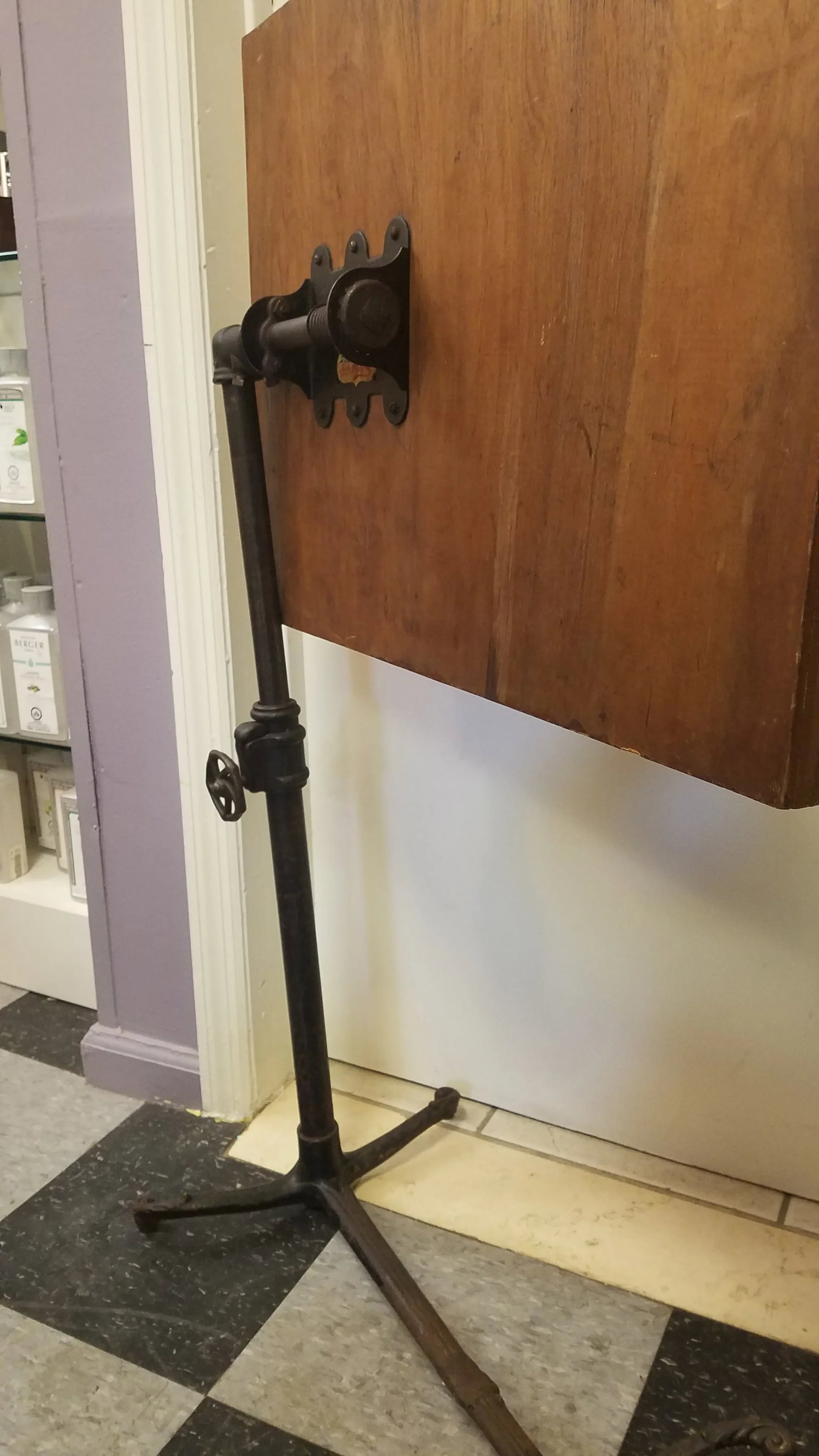 Antique Flip Top Table - 6