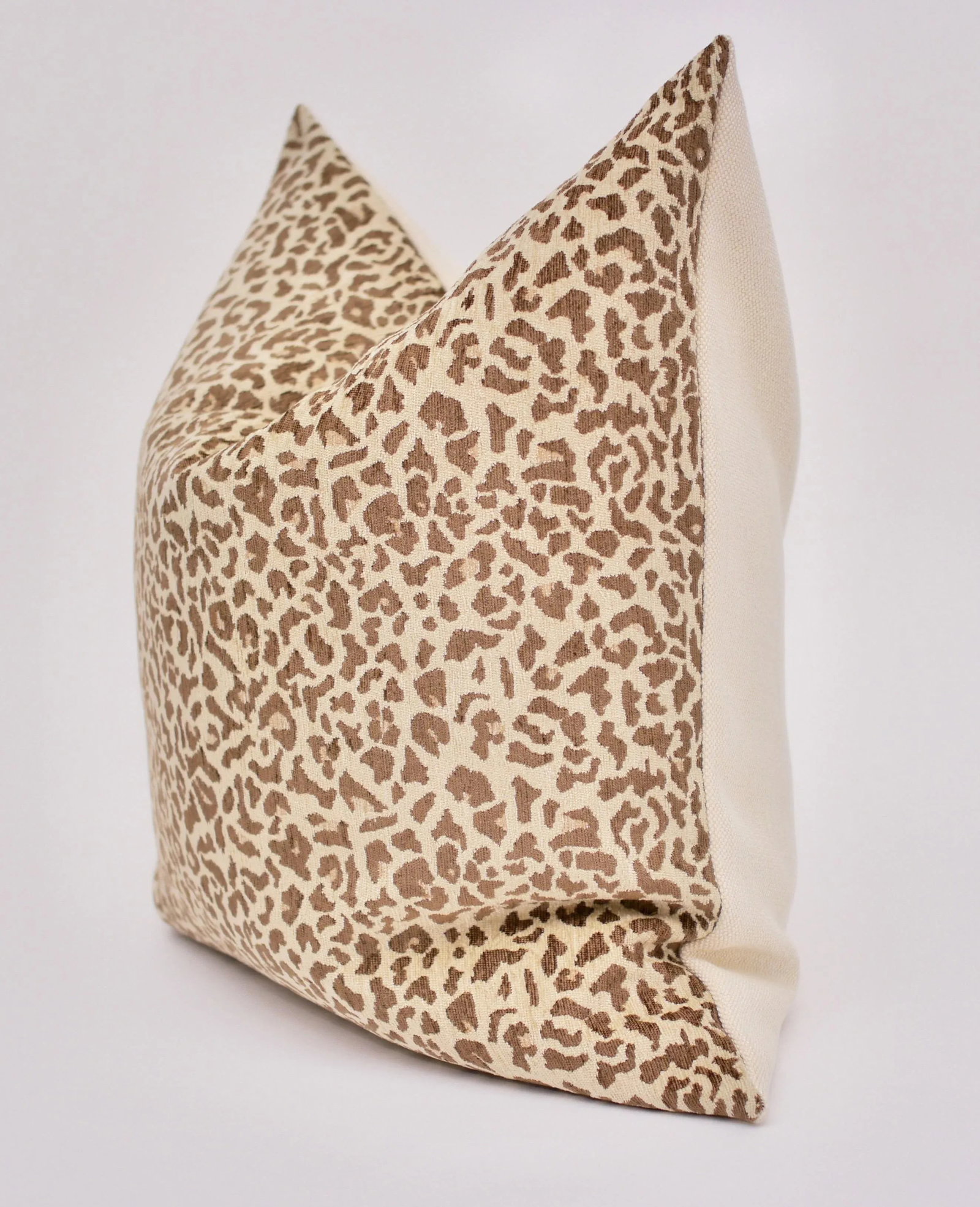 Bassett McNab Company Chenille Leopardskin Square Pillow - 3