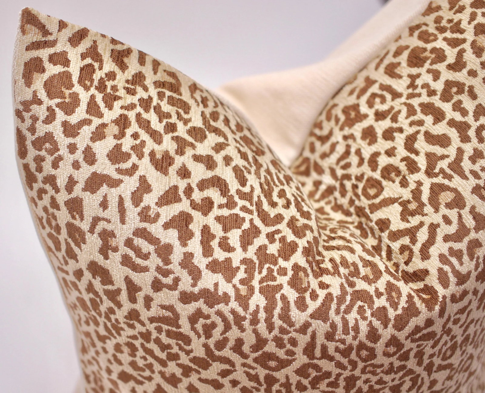 Bassett McNab Company Chenille Leopardskin Square Pillow - 4
