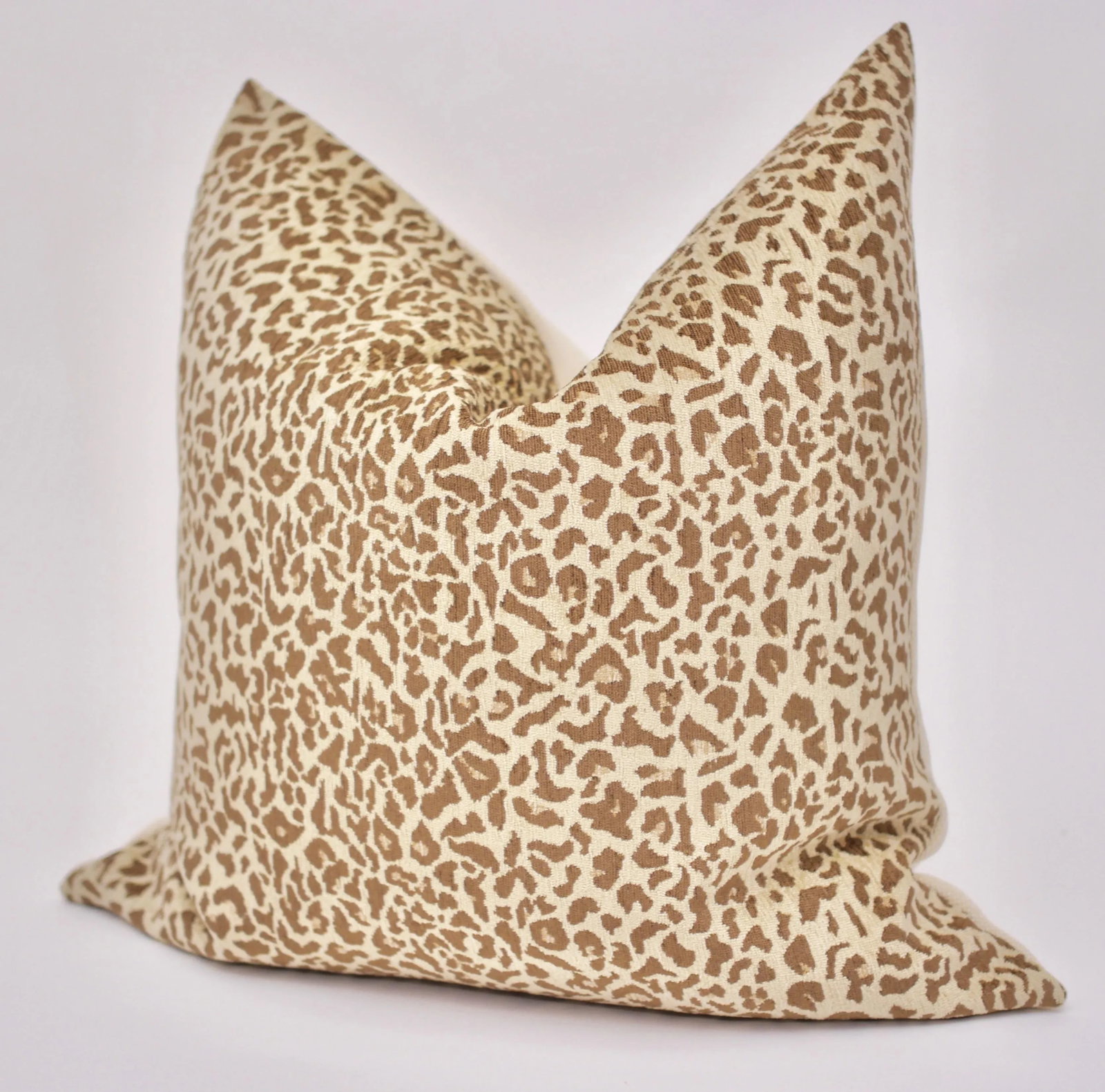 Bassett McNab Company Chenille Leopardskin Square Pillow - 6