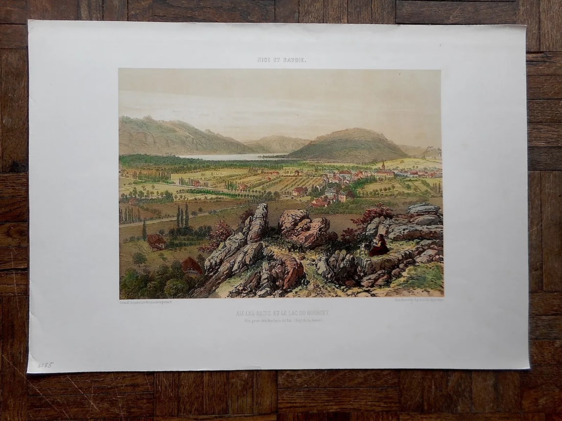 Antique Nice, France Lithograph - 2