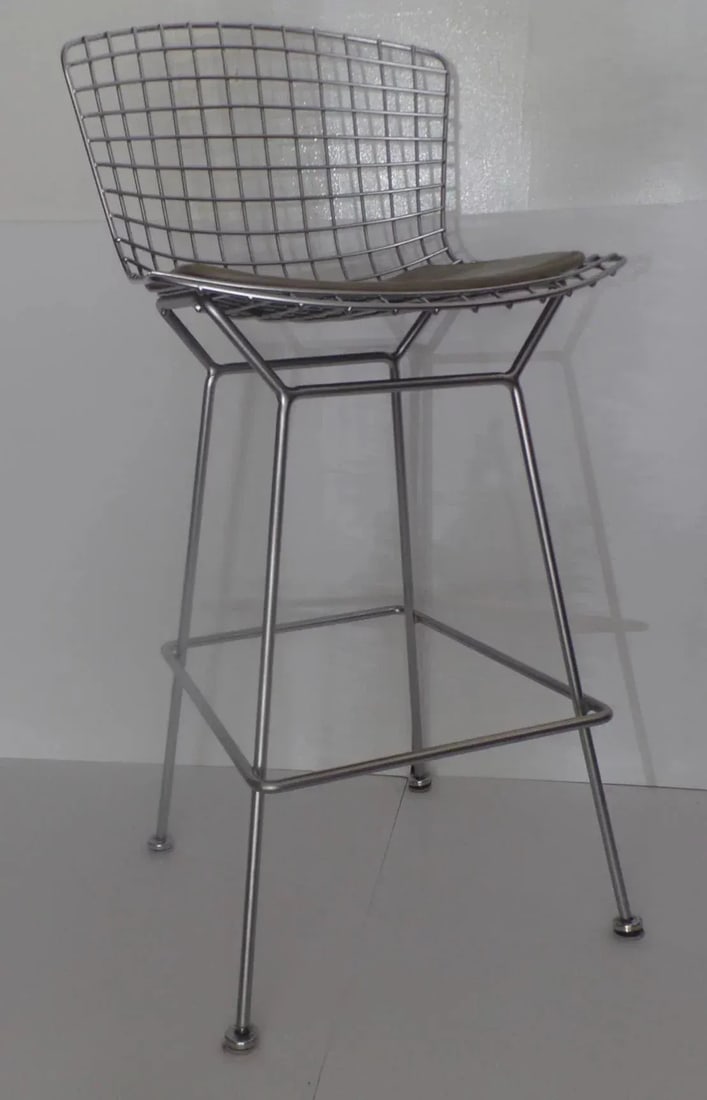 Vintage Tall Wire Bertoia Bar Chair by Knoll - 3