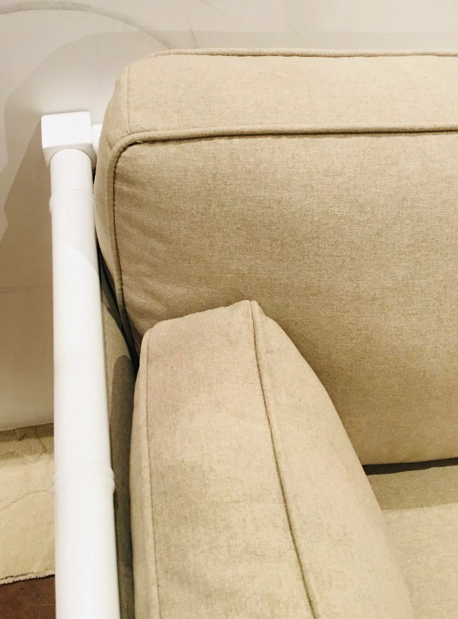 Worlds Away Modern Khaki Ainsley Sofa - 3