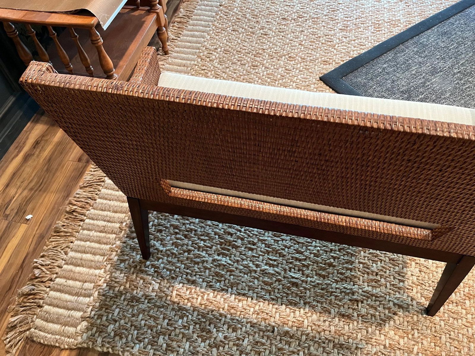 Bernhardt Late 20th Century Wicker Rattan Coastal Loveseat - 6
