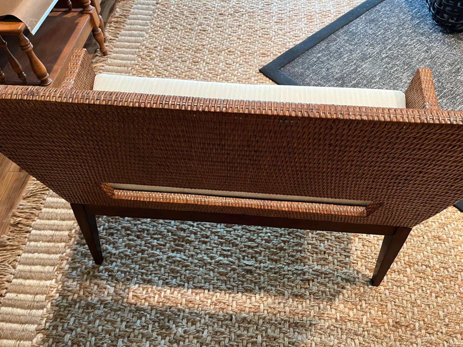 Bernhardt Late 20th Century Wicker Rattan Coastal Loveseat - 7