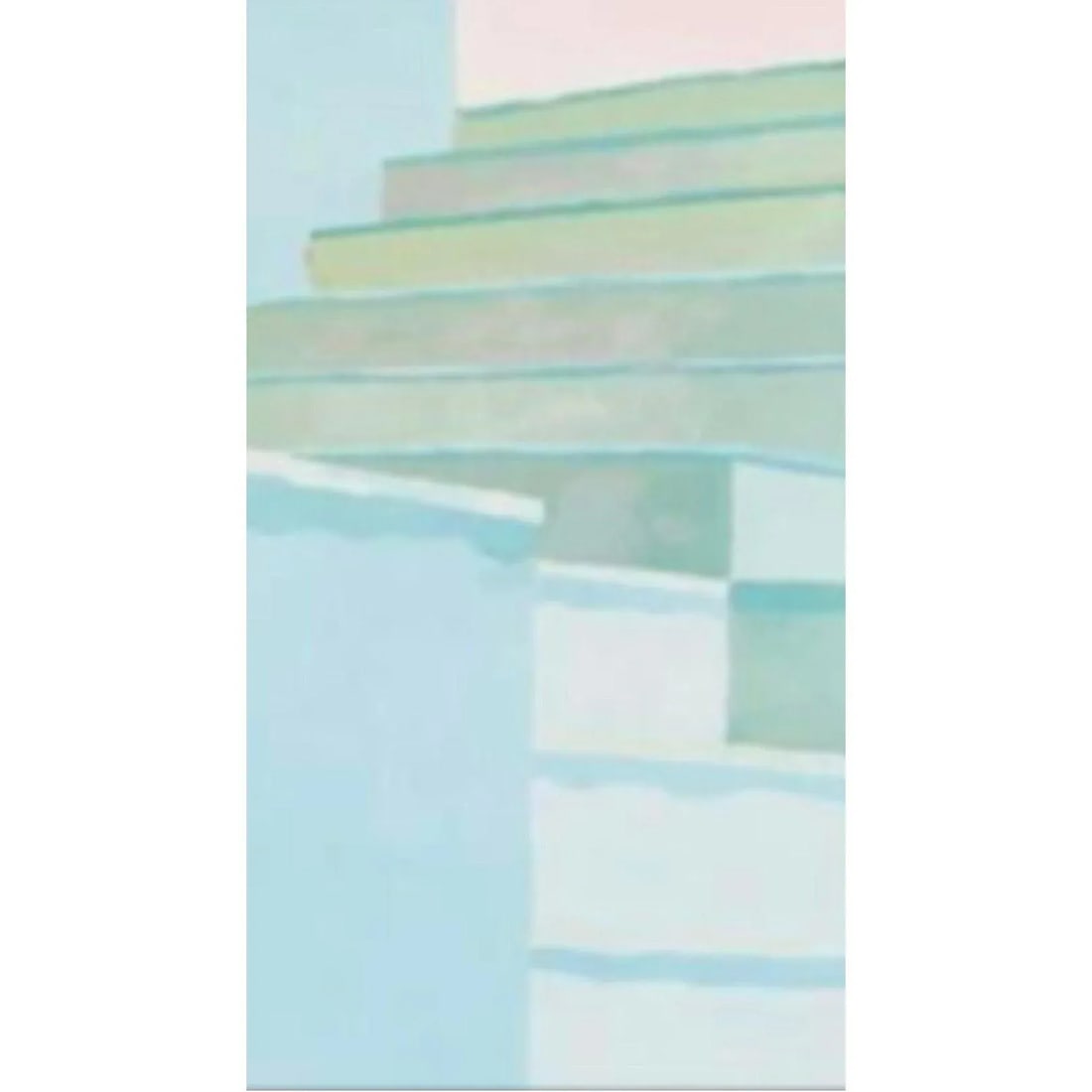 1987 Original David Hockney "Pool and Steps" Louisiana Museum Exhibition Lithograph Poster - 2
