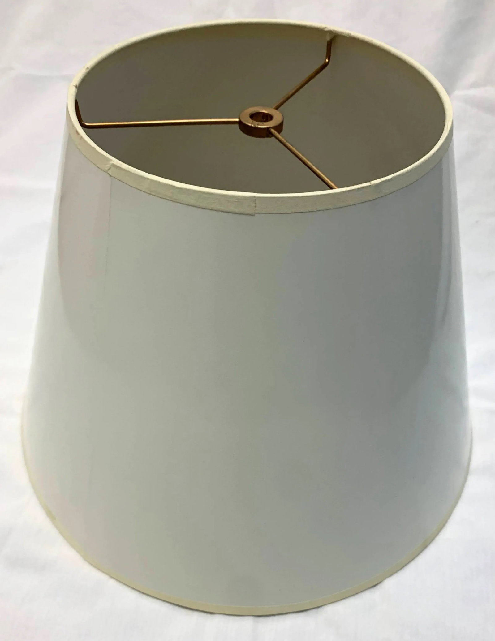 Vintage Late 20th Century White Round Empire Lamp Shade, Medium - 2