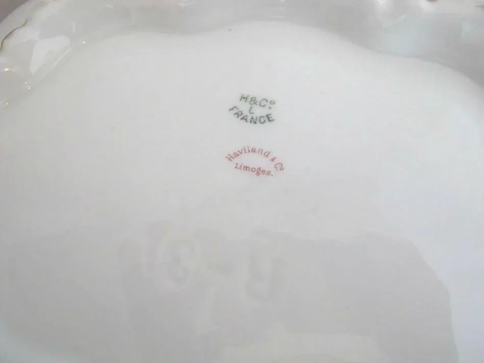1920s Haviland Limoges France Gold Gilt & Red Floral Large Tureen W/Lid - 12