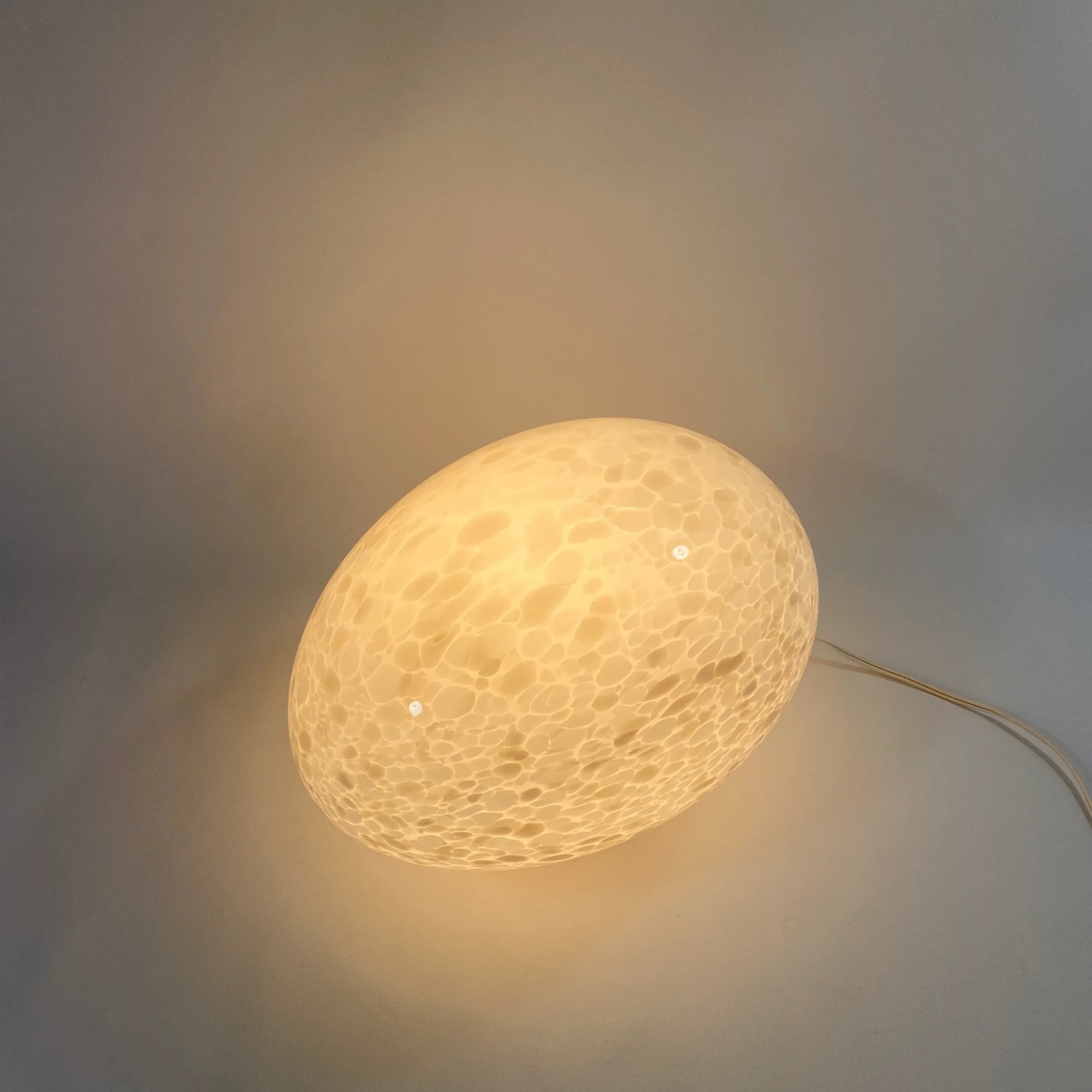 Murano Art Glass Egg Table Lamp - 9