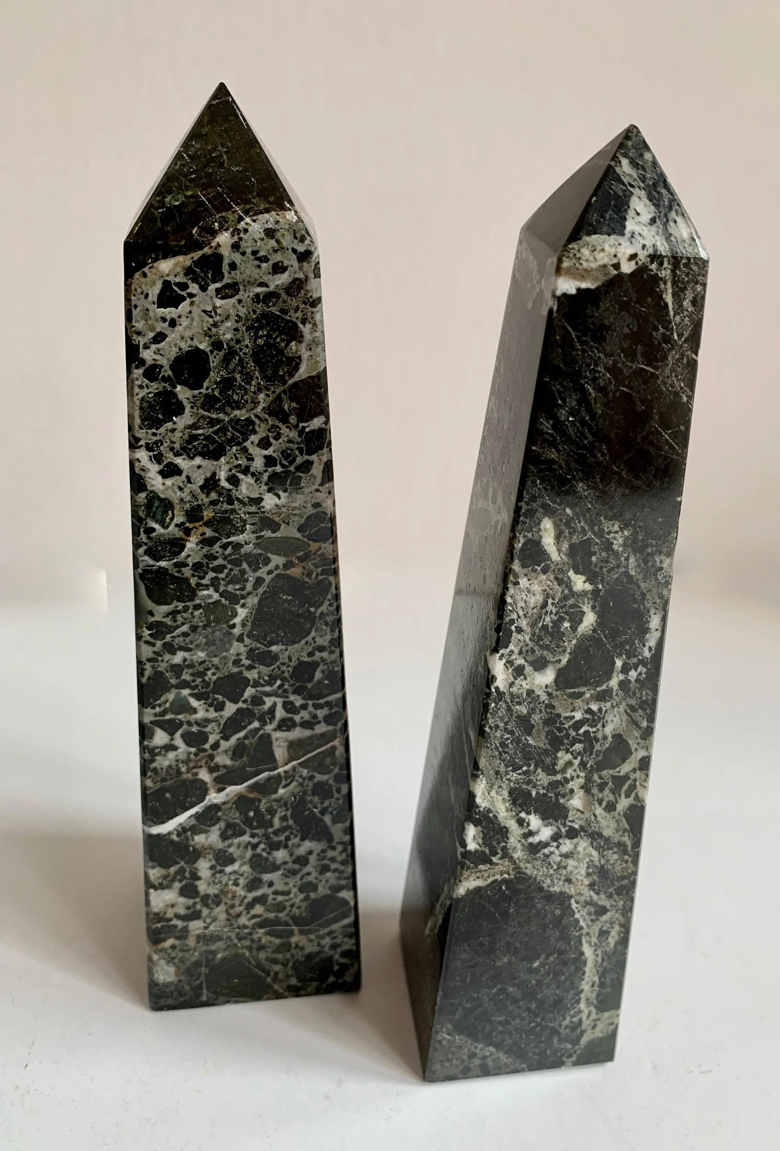 Marble Obelisk Paper Weight Bookends - Set of 3 - 3