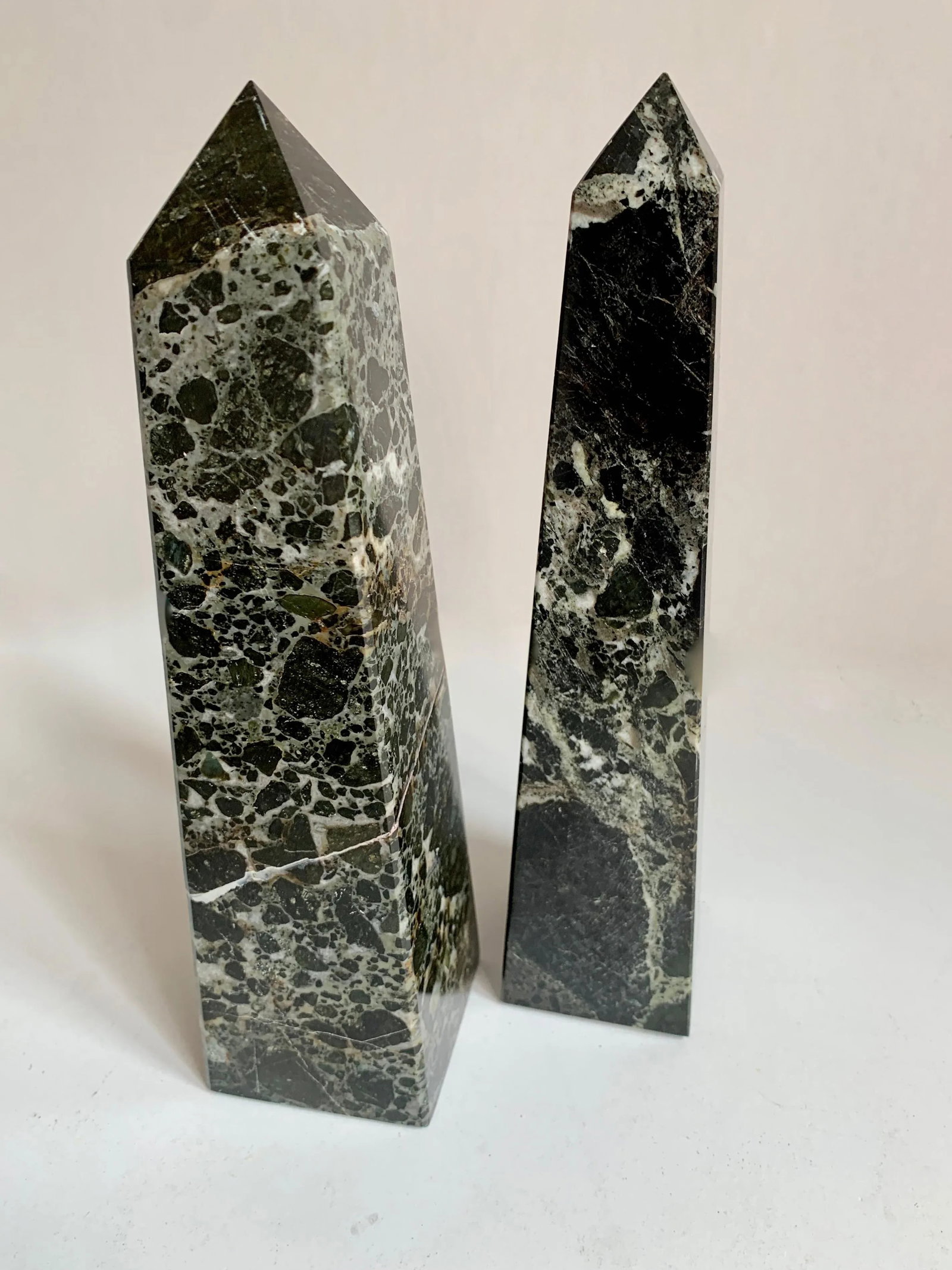 Marble Obelisk Paper Weight Bookends - Set of 3 - 8