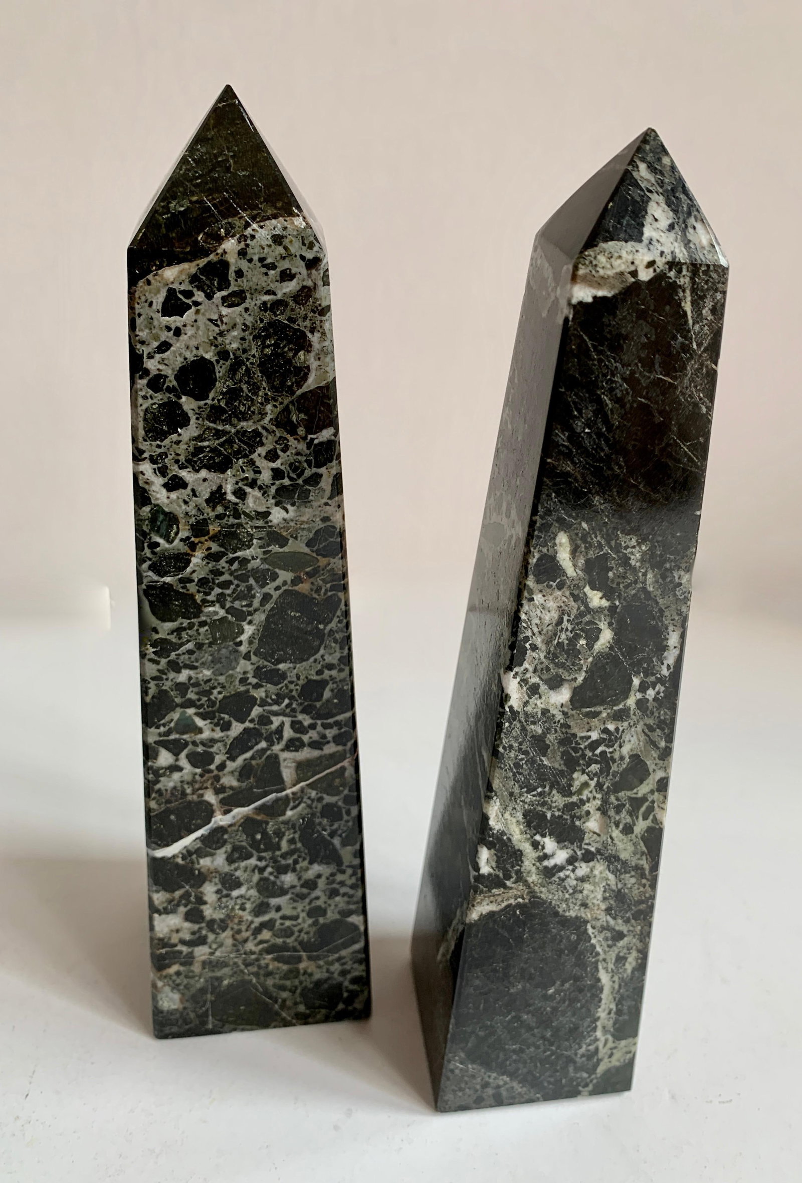 Marble Obelisk Paper Weight Bookends - Set of 3 - 9