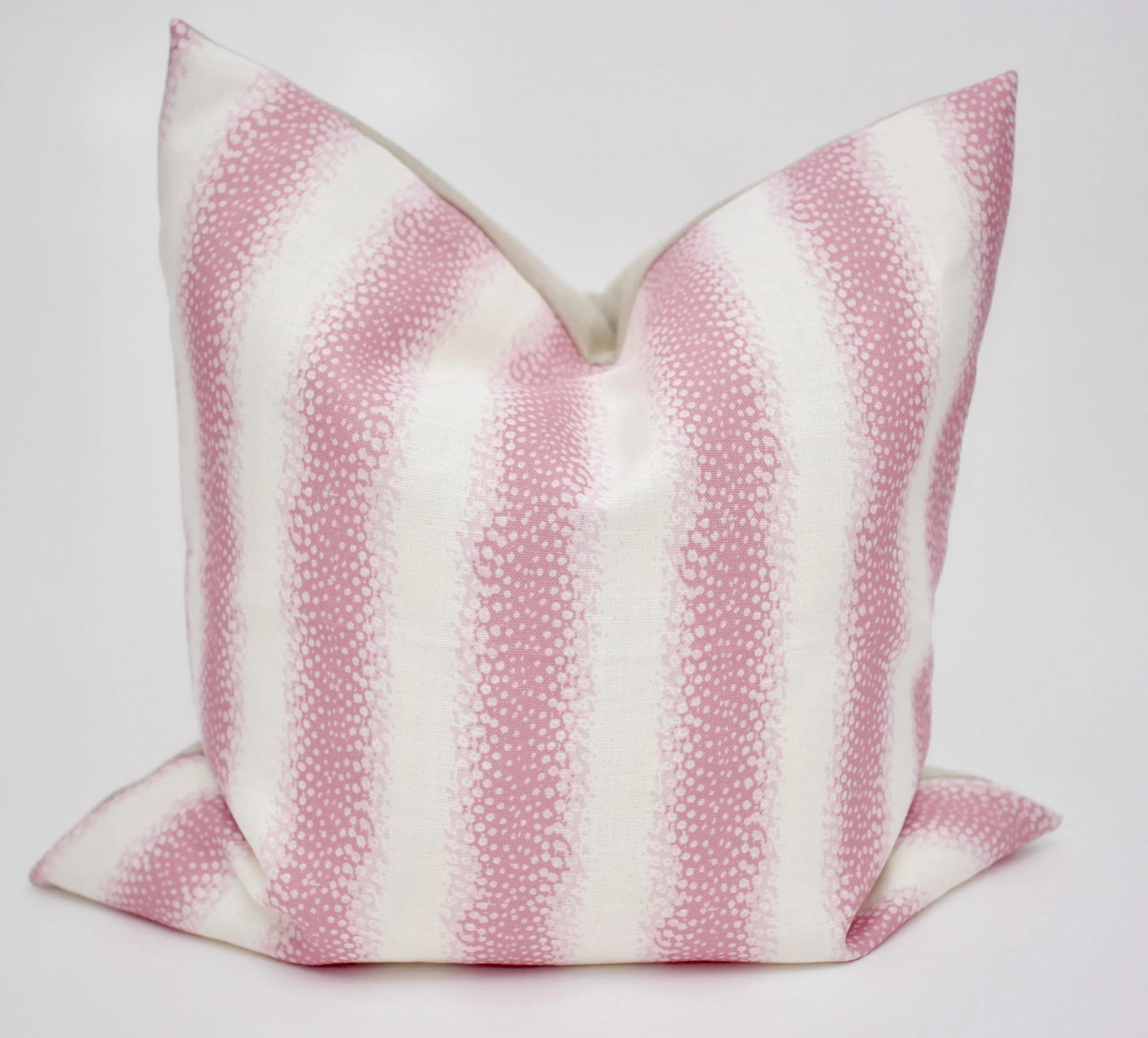 Isobel "Speckled Stripe" 24" Square Belgian Linen Pillow - 5