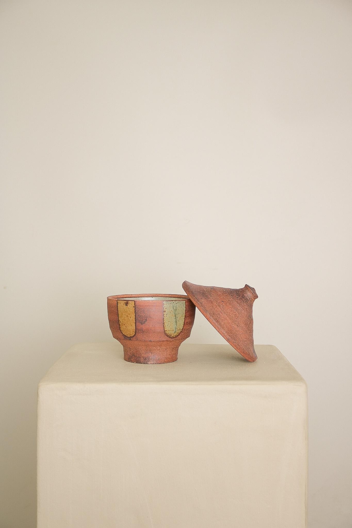 Handmade Pottery Jar With Lid - 3