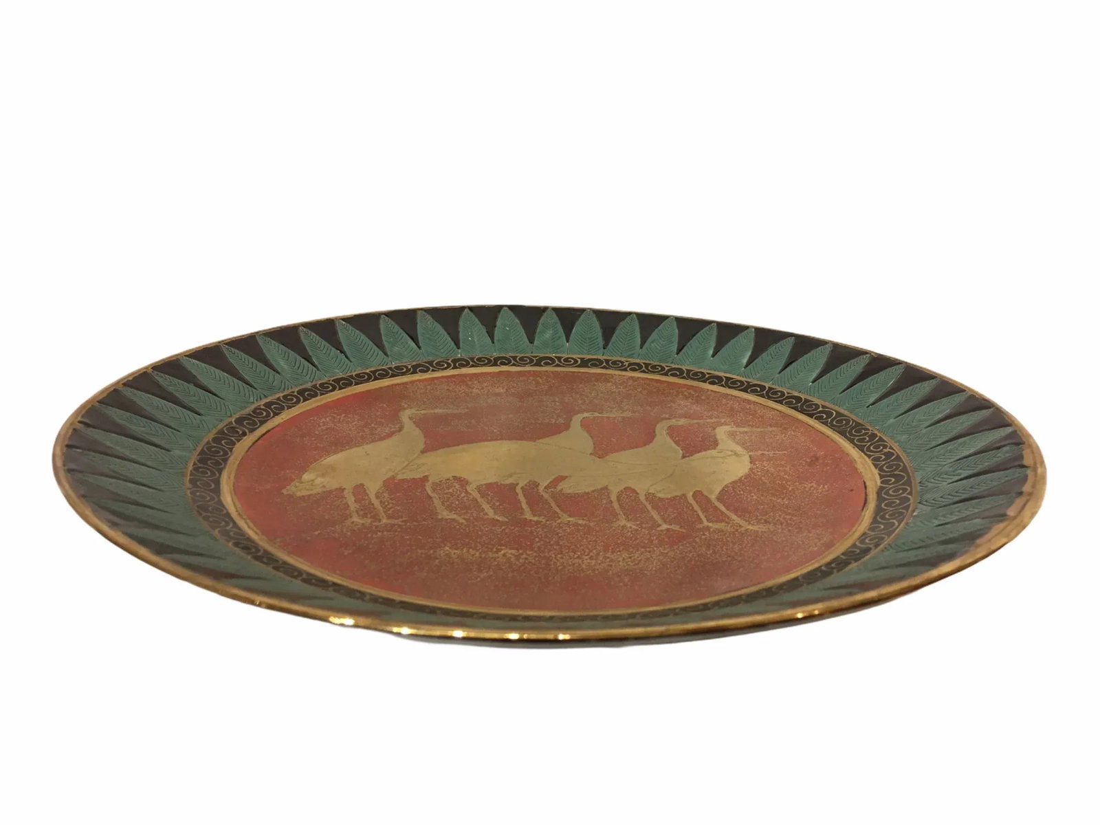 Vintage Egyptian Revival Ceramic Plate - 3