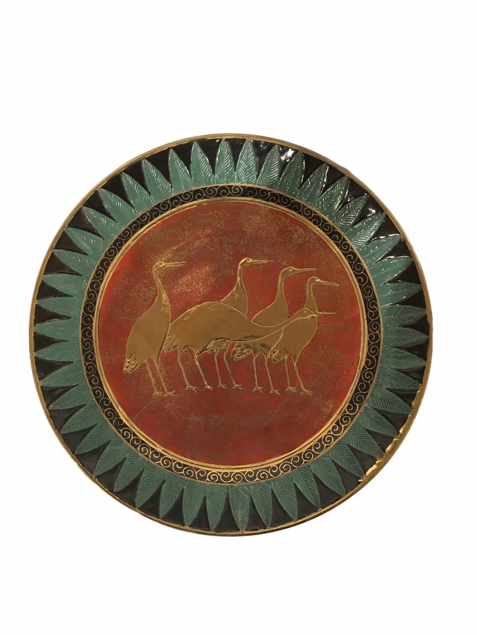 Vintage Egyptian Revival Ceramic Plate - 6