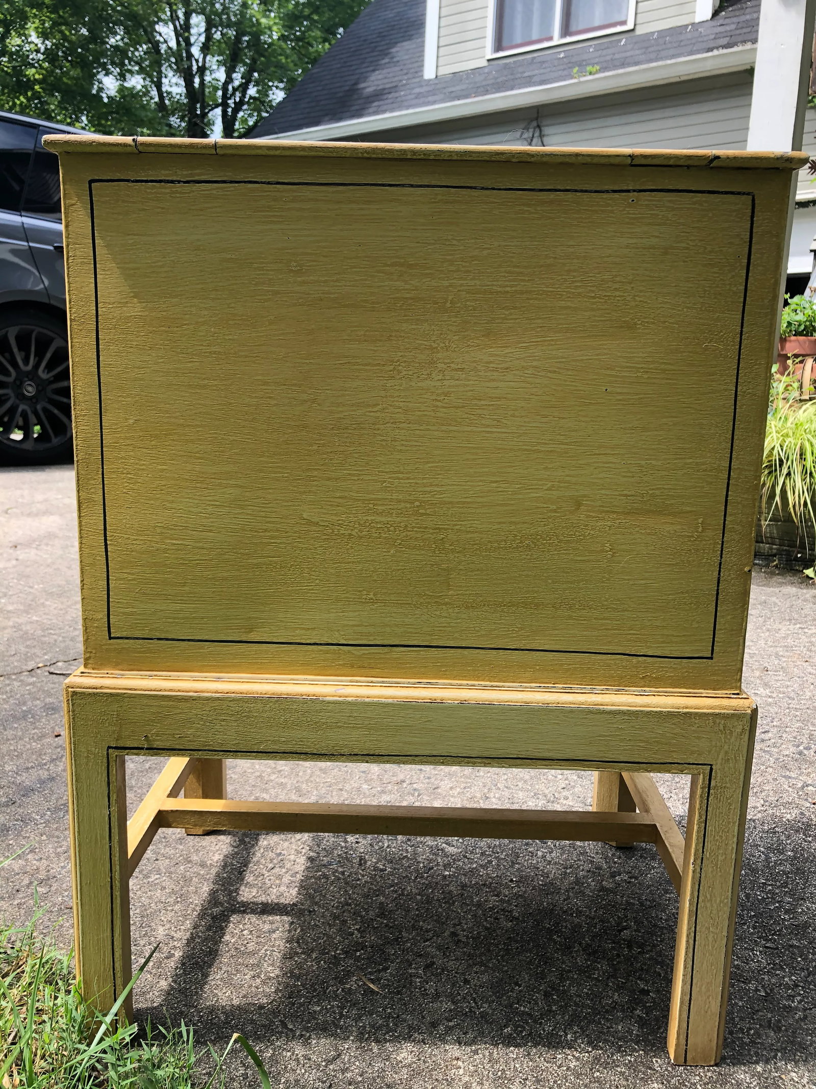 Antique English Document Box on Stand - 2