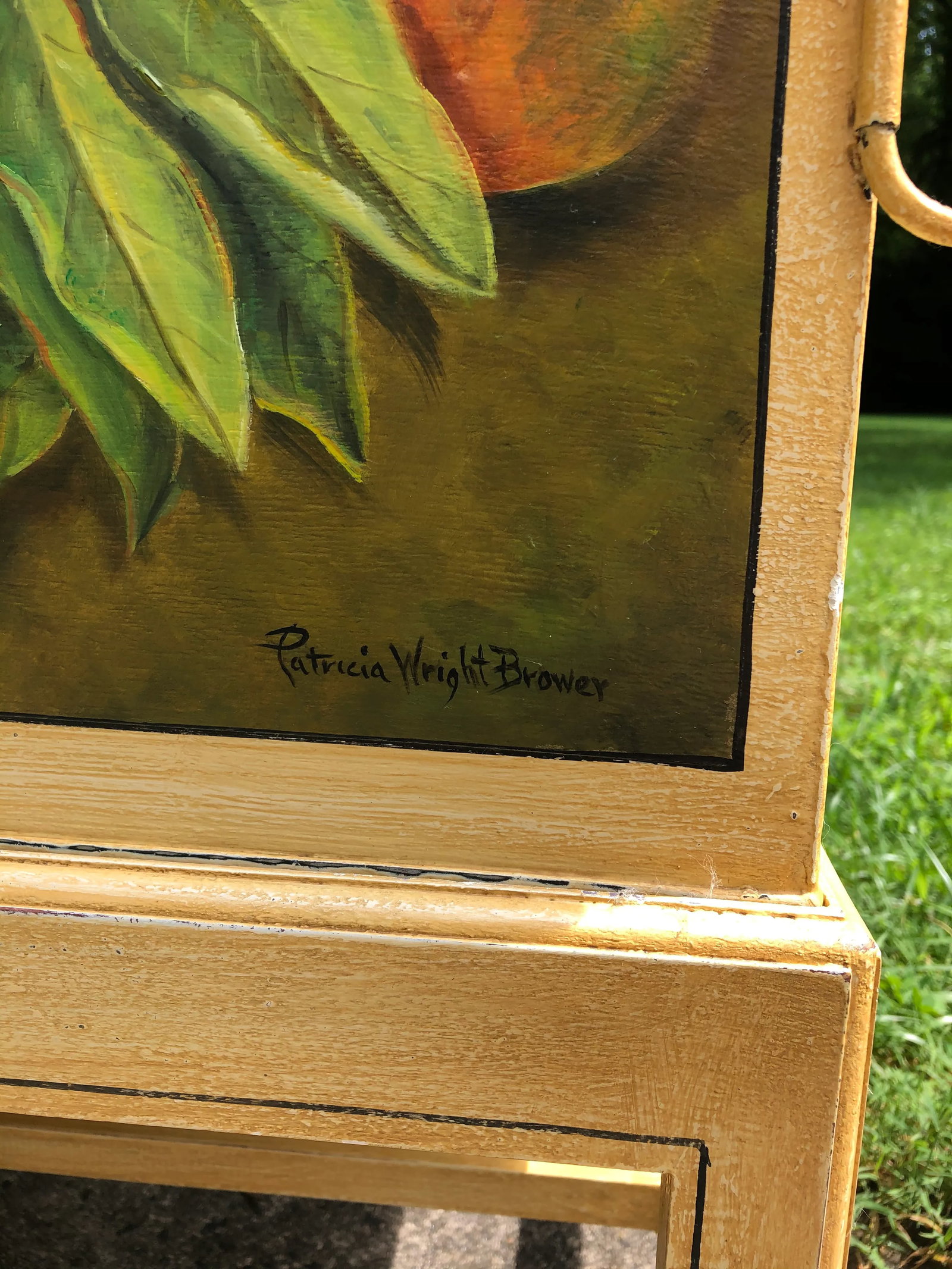 Antique English Document Box on Stand - 4