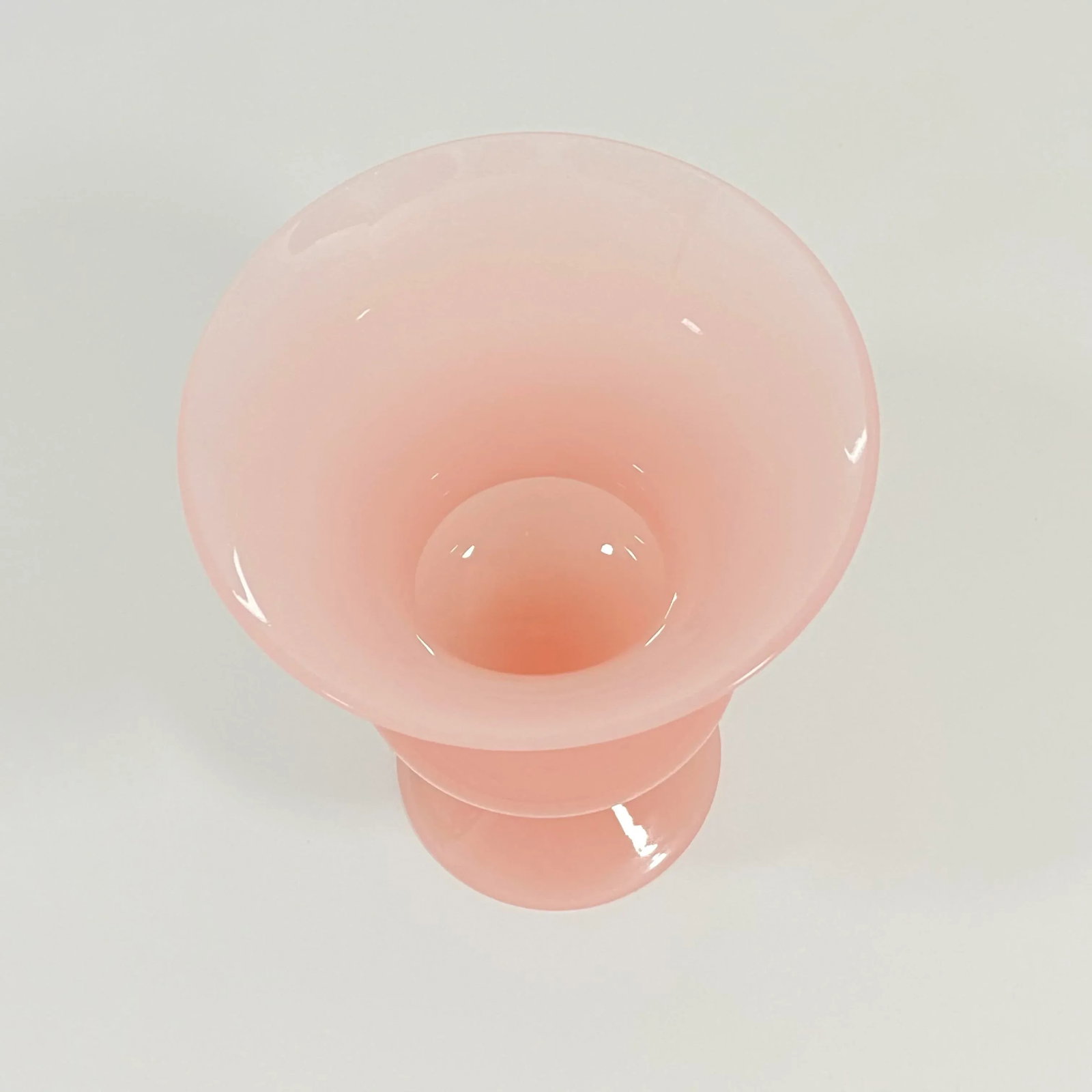 Blush Opaline Glass Vase - 11