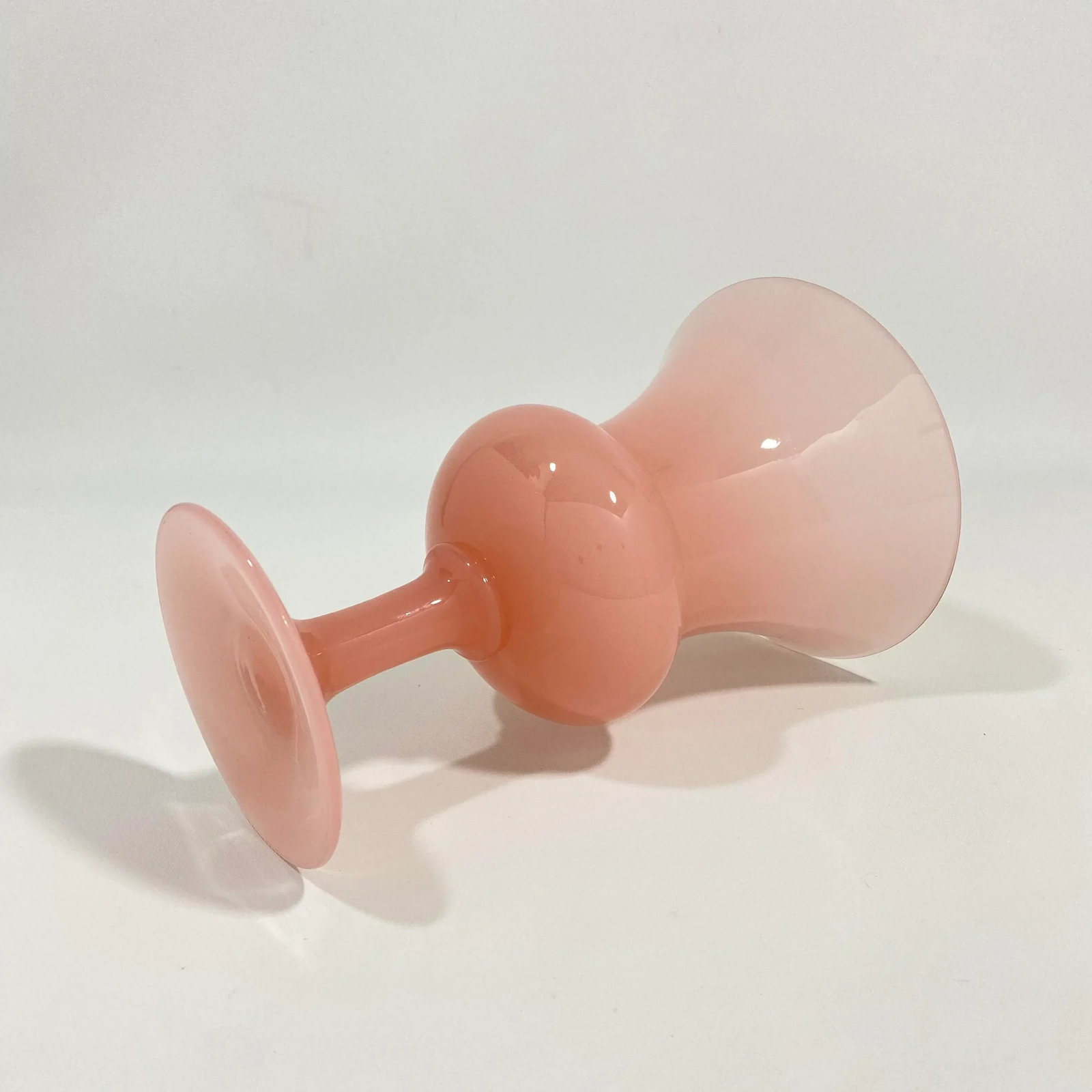 Blush Opaline Glass Vase - 3
