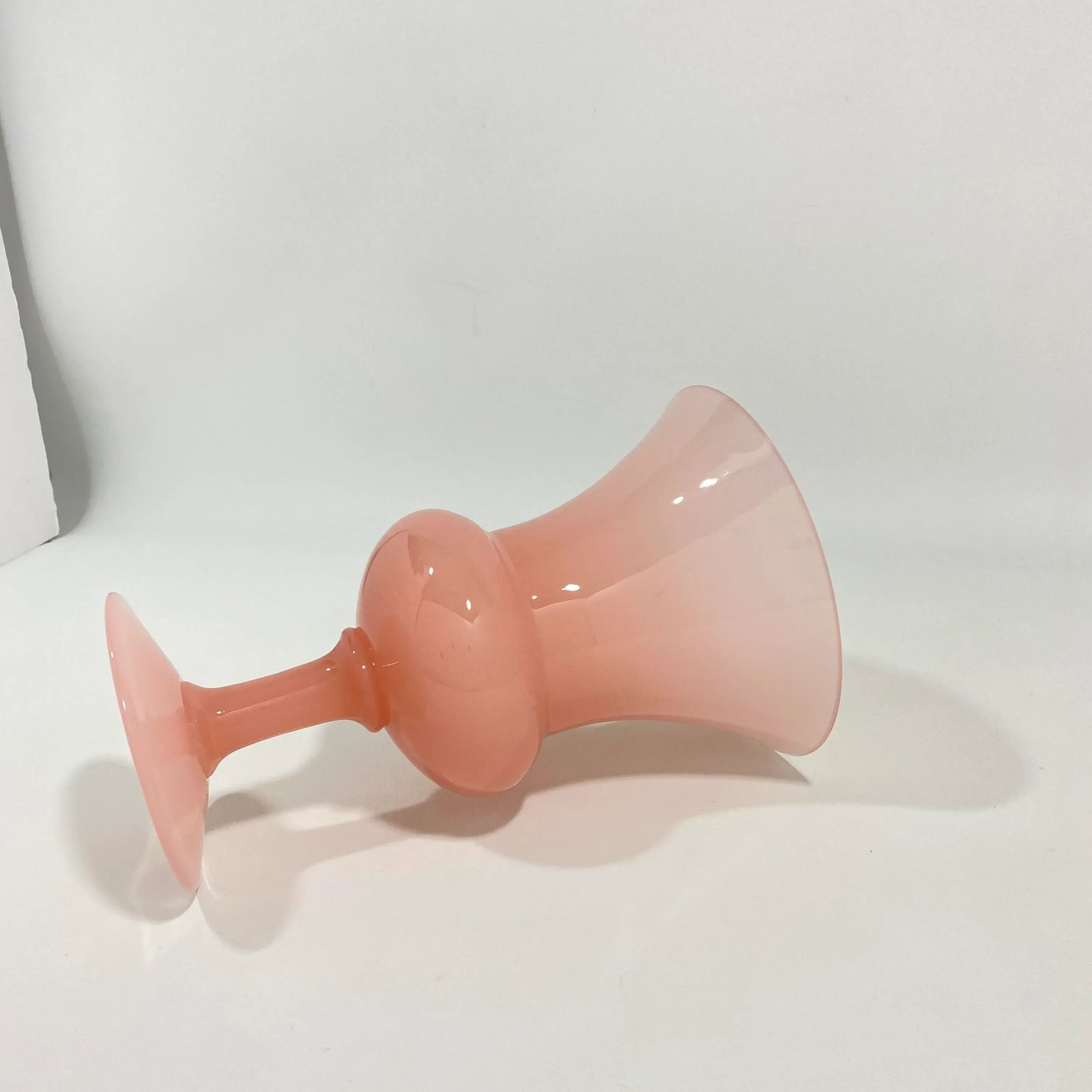 Blush Opaline Glass Vase - 5
