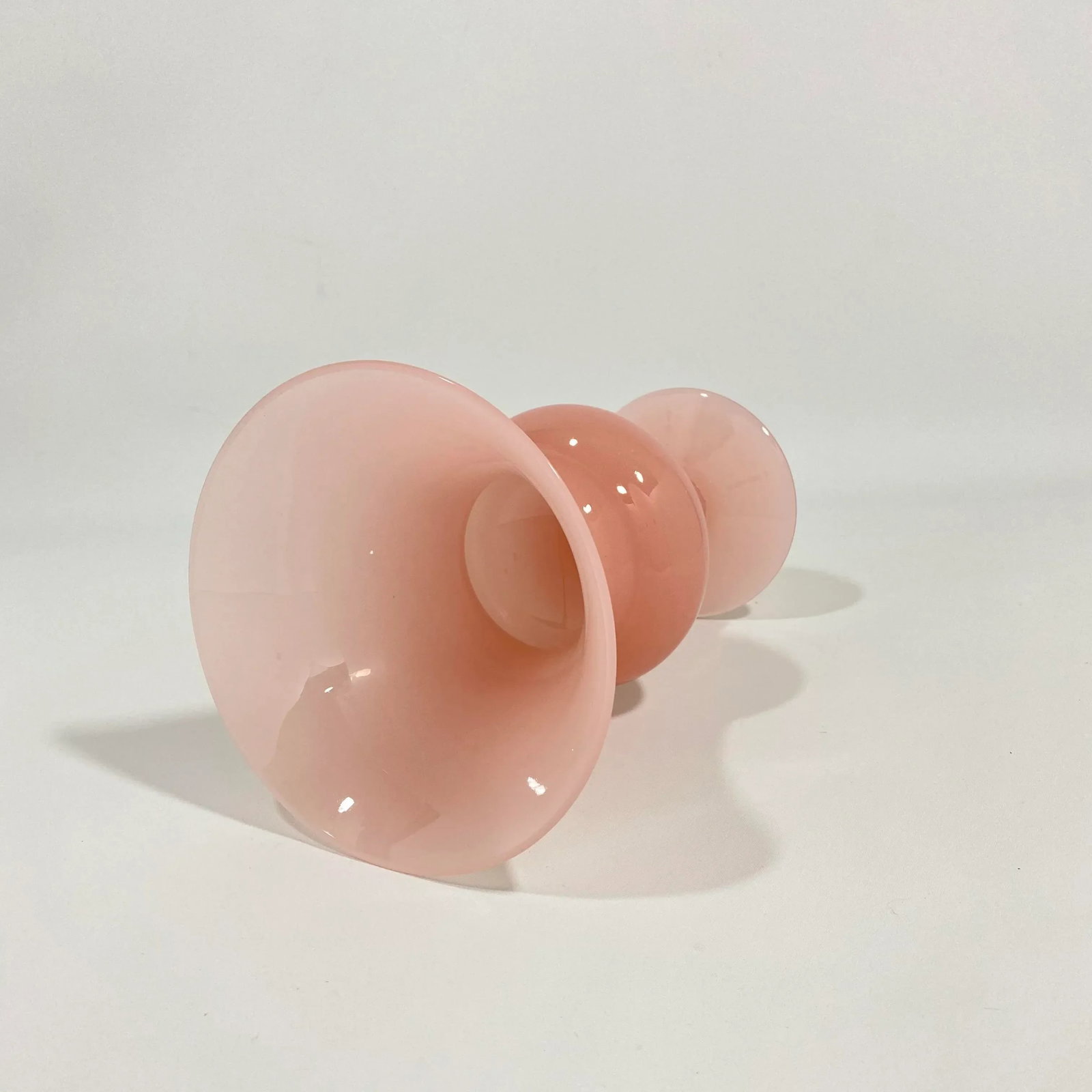 Blush Opaline Glass Vase - 7
