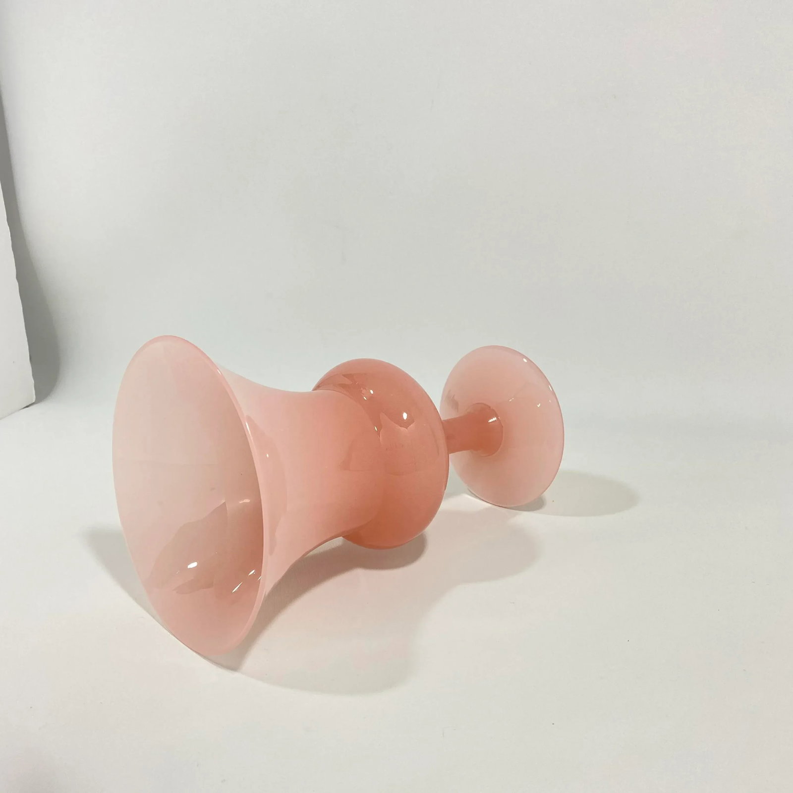 Blush Opaline Glass Vase - 8